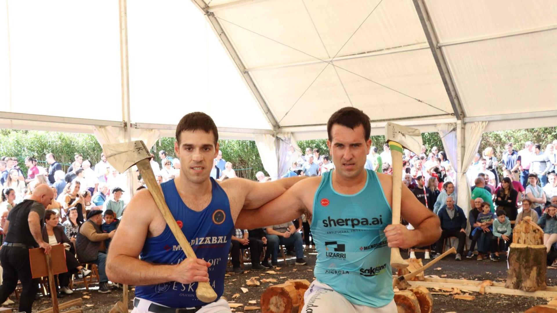 LOS GANADORES. Txikia y Larrañaga, los ganadores del desafío.