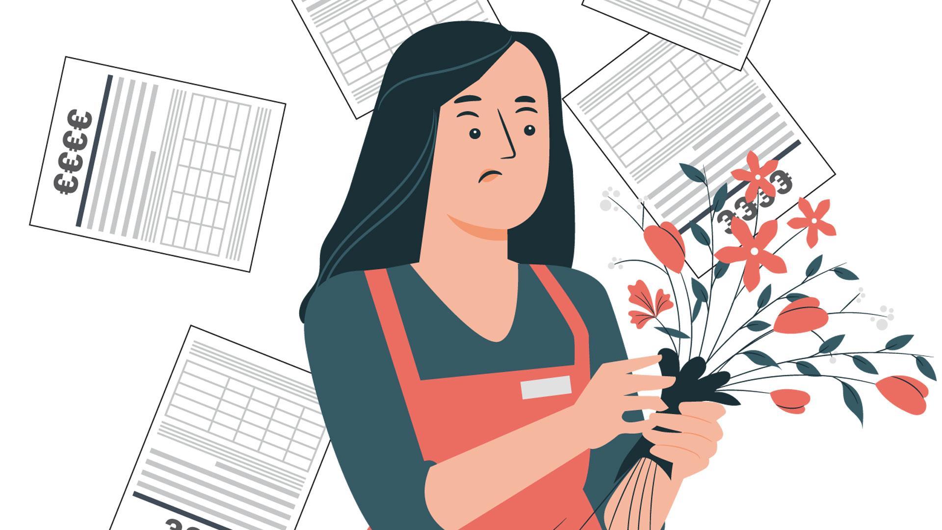 Multas a los floristas por colocar flores en las aceras de Pamplona