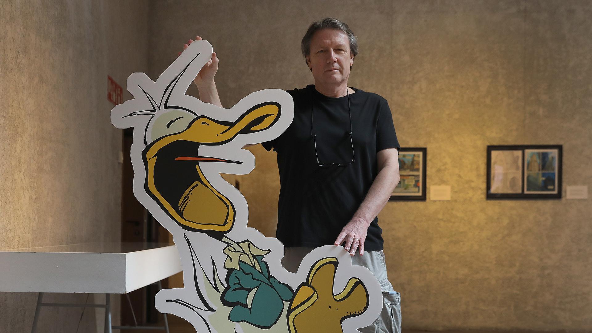 Charlie Christensen, en Pamplona, ciudad en la que reside desde hace tres décadas