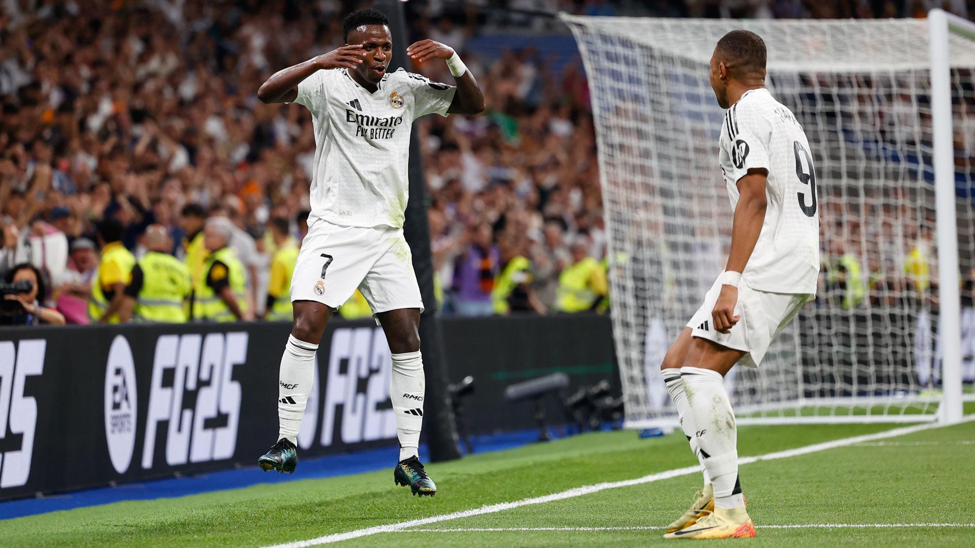Vinicius Junior uno de los cuatro goles del Real Madridi al RCD Espanyol