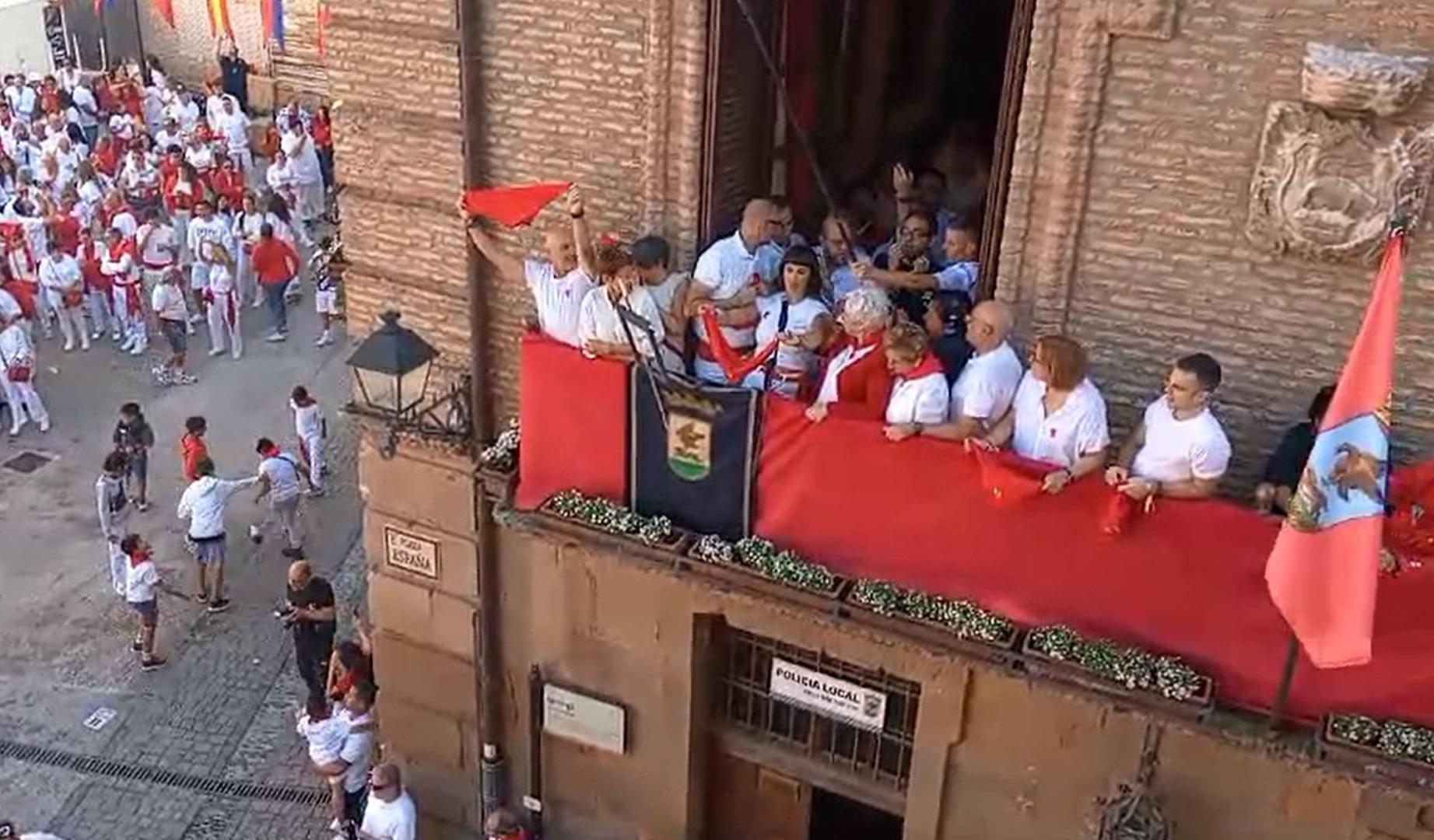 Cohete de las fiestas de Corella en honor a San Miguel