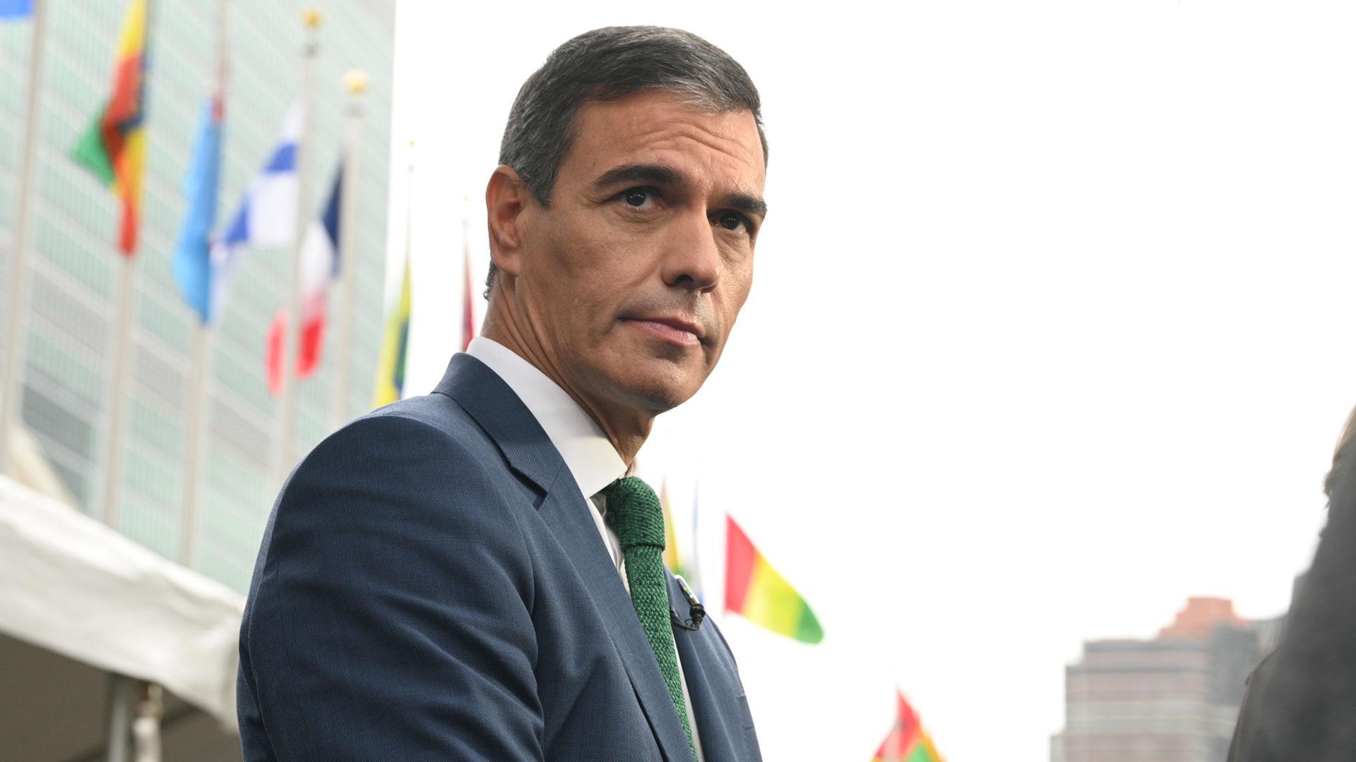 Pedro Sánchez a su llegada a la ONU para intervenir en la reunión del Consejo de Seguridad