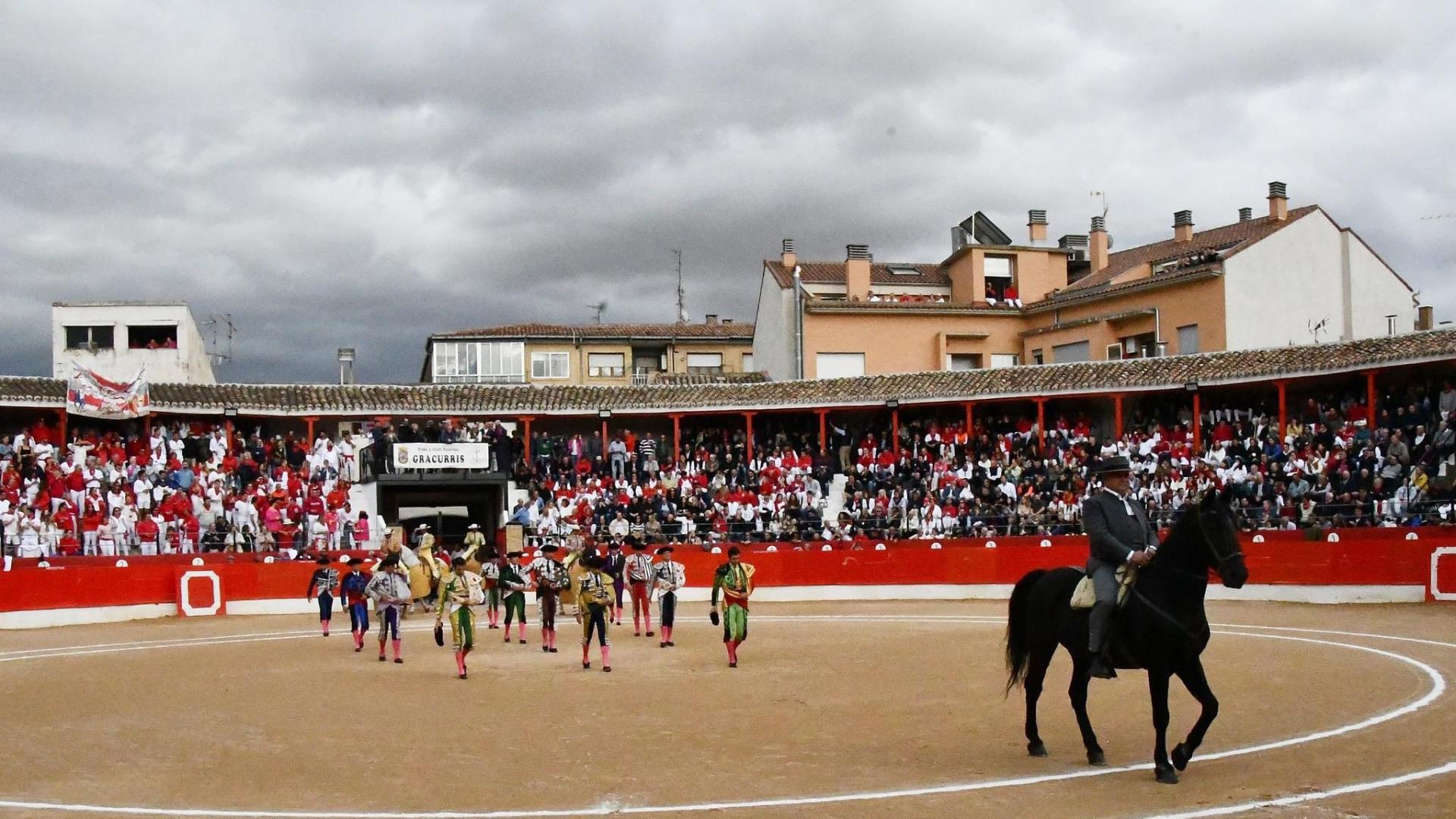 Imagen plaza de toros Corella durante un festejo.