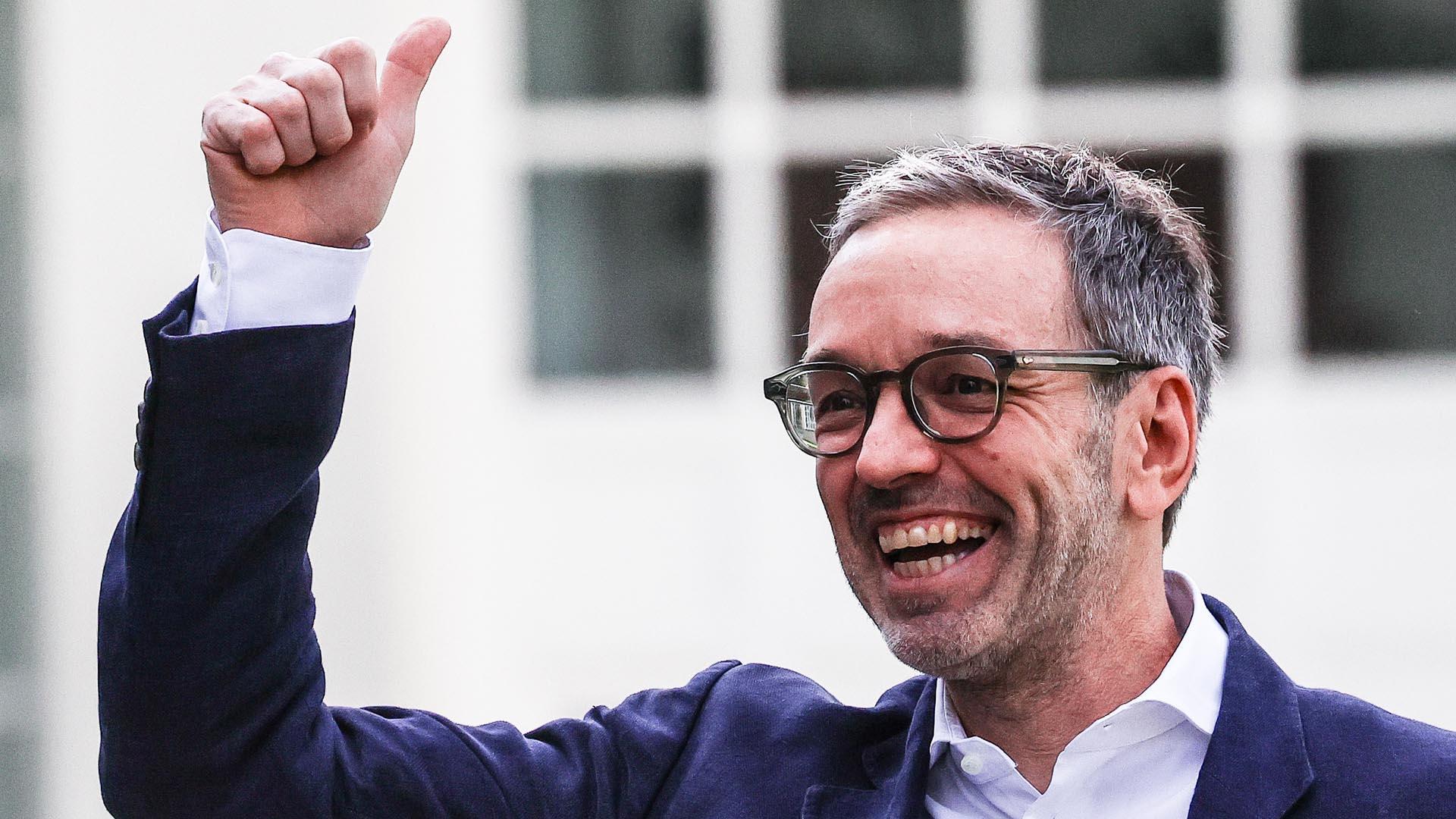 El candidato del FPÖ austriaco, el ultraderechista Herbert Kickl