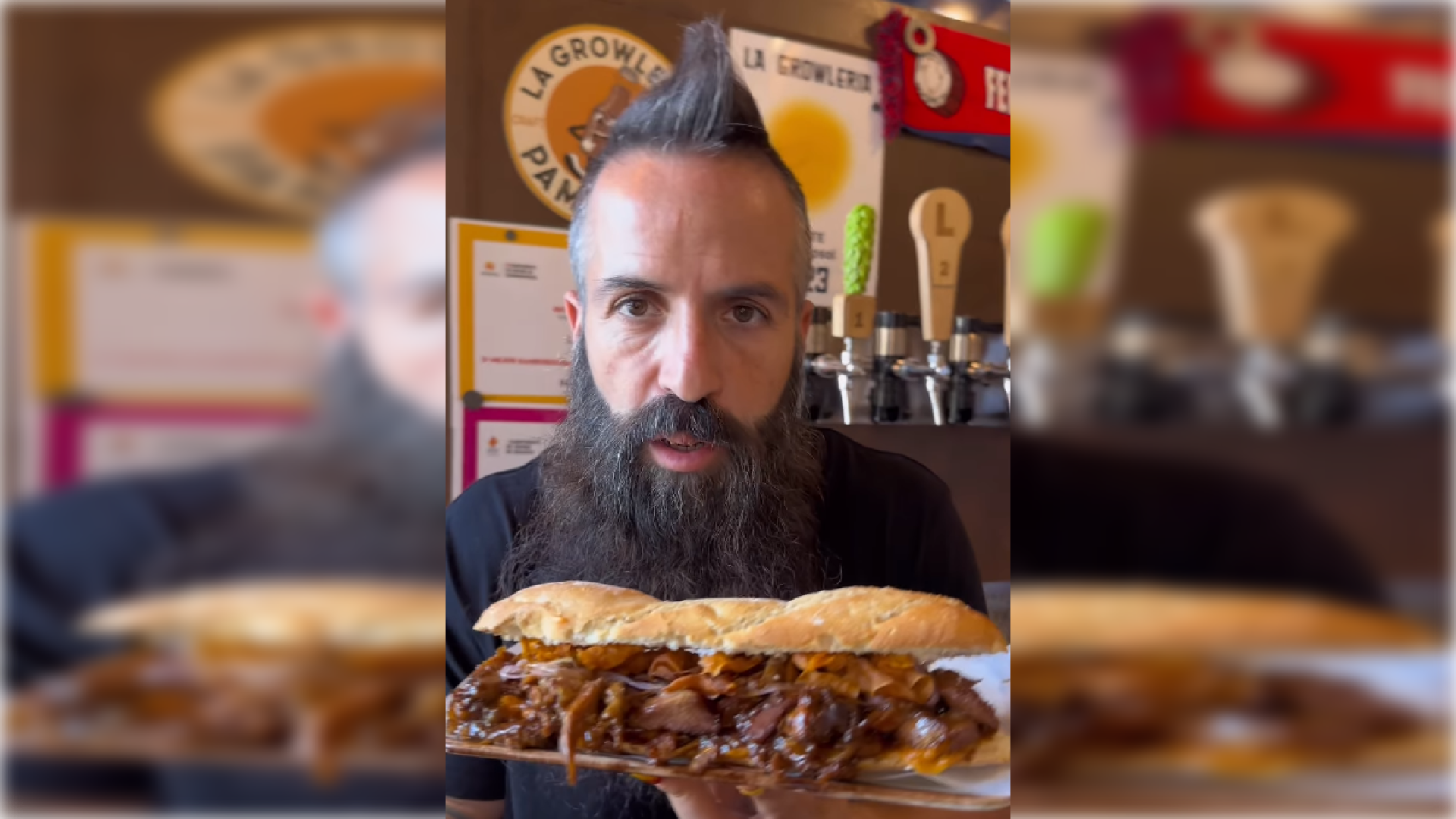 Imagen del vídeo de Joe Burguerchallenge subida a su cuenta de Instagram