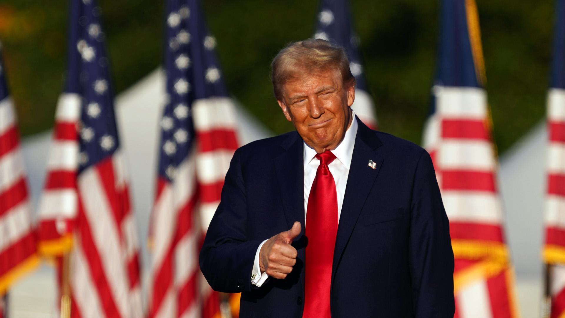 Donald Trump, en su regreso al lugar donde sufrió el atentado