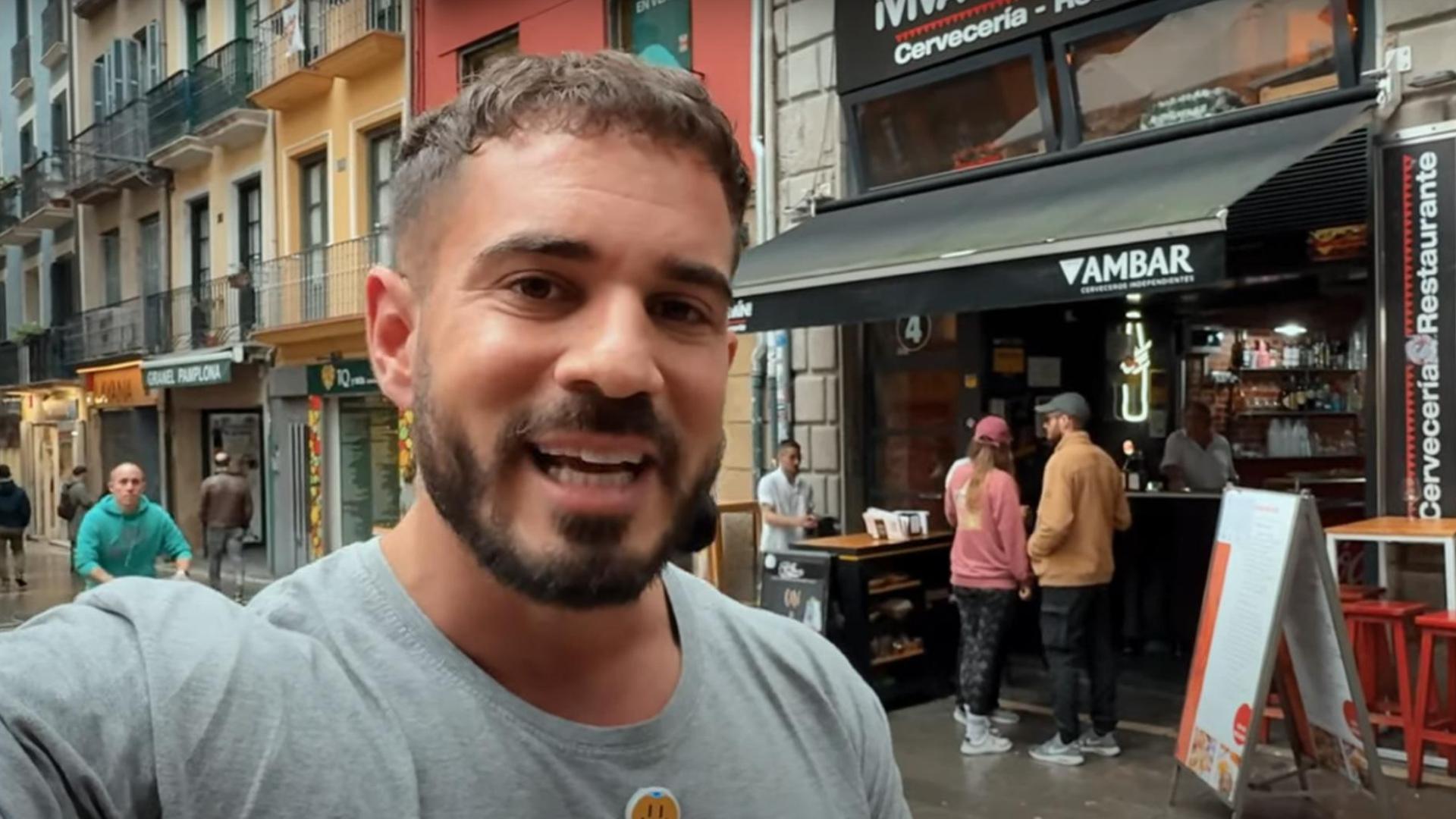 El Youtuber Pablo Cabezali, en Pamplona