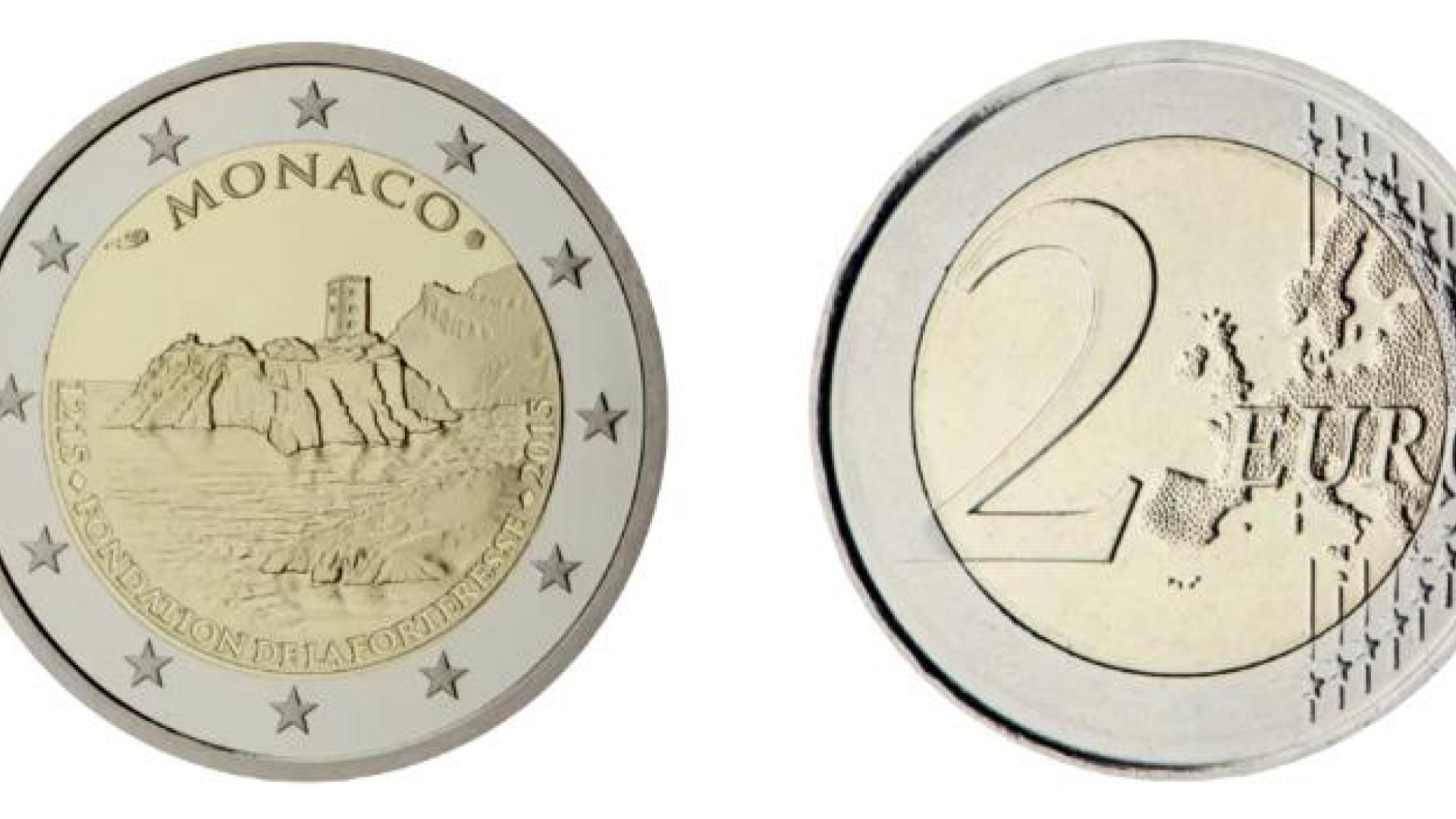 Anverso y reverso la moneda de Mónaco