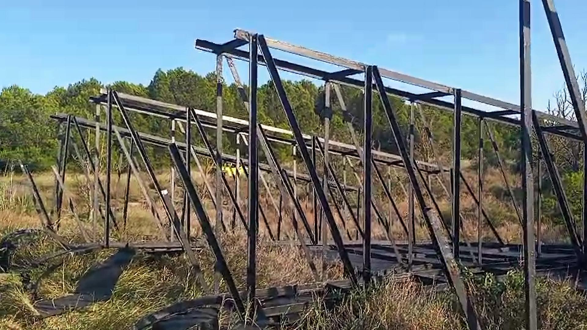 Vídeo del toro de Osborne derribado en Tudela