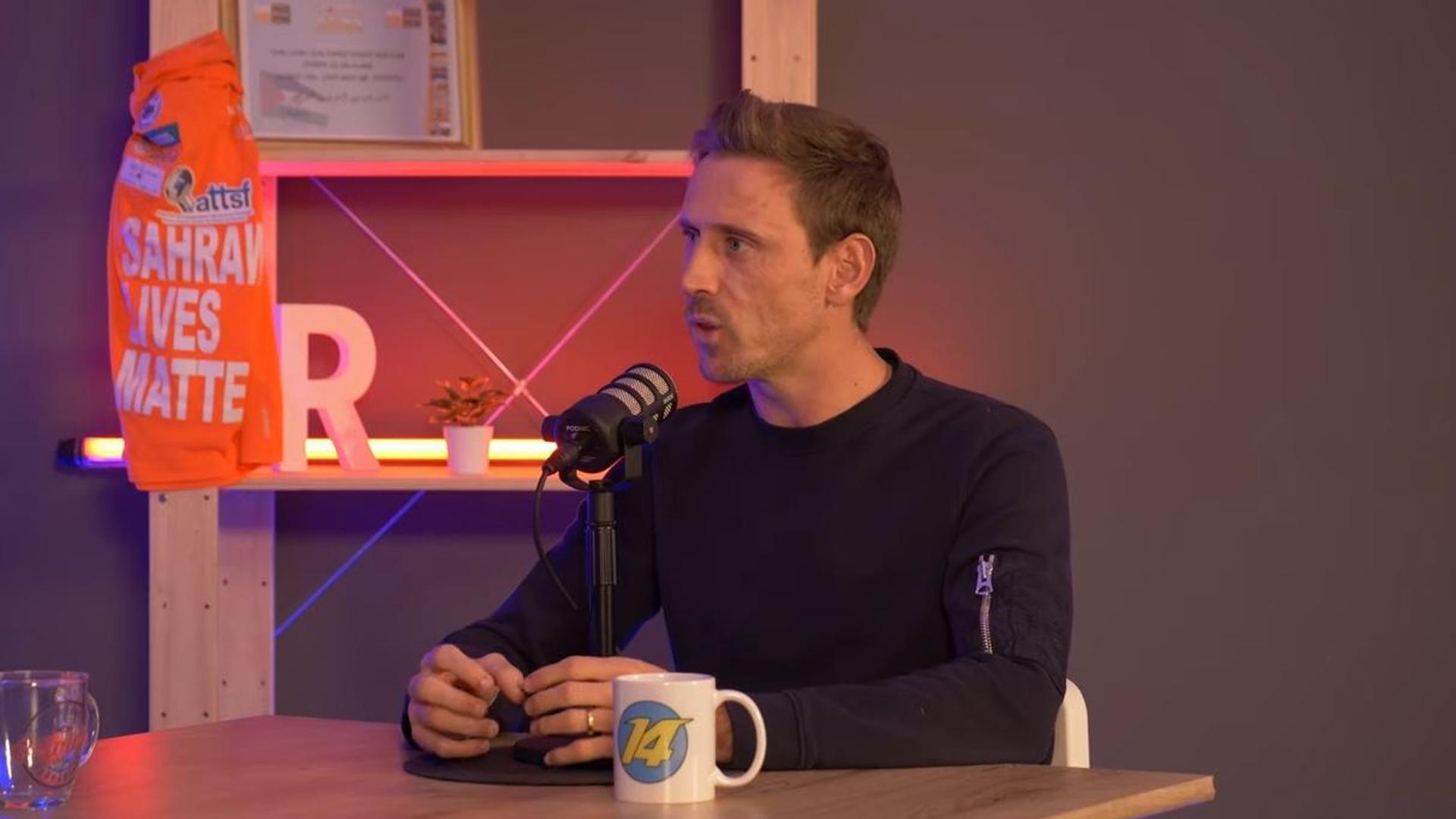 Nacho Monreal durante la entrevista en Fulanos Bastardos