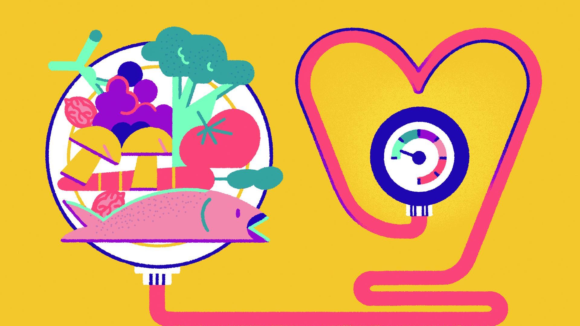 Se trata de un régimen hiposódico -esto es, bajo en sodio- muy rico en frutas, verduras y cereales integrales