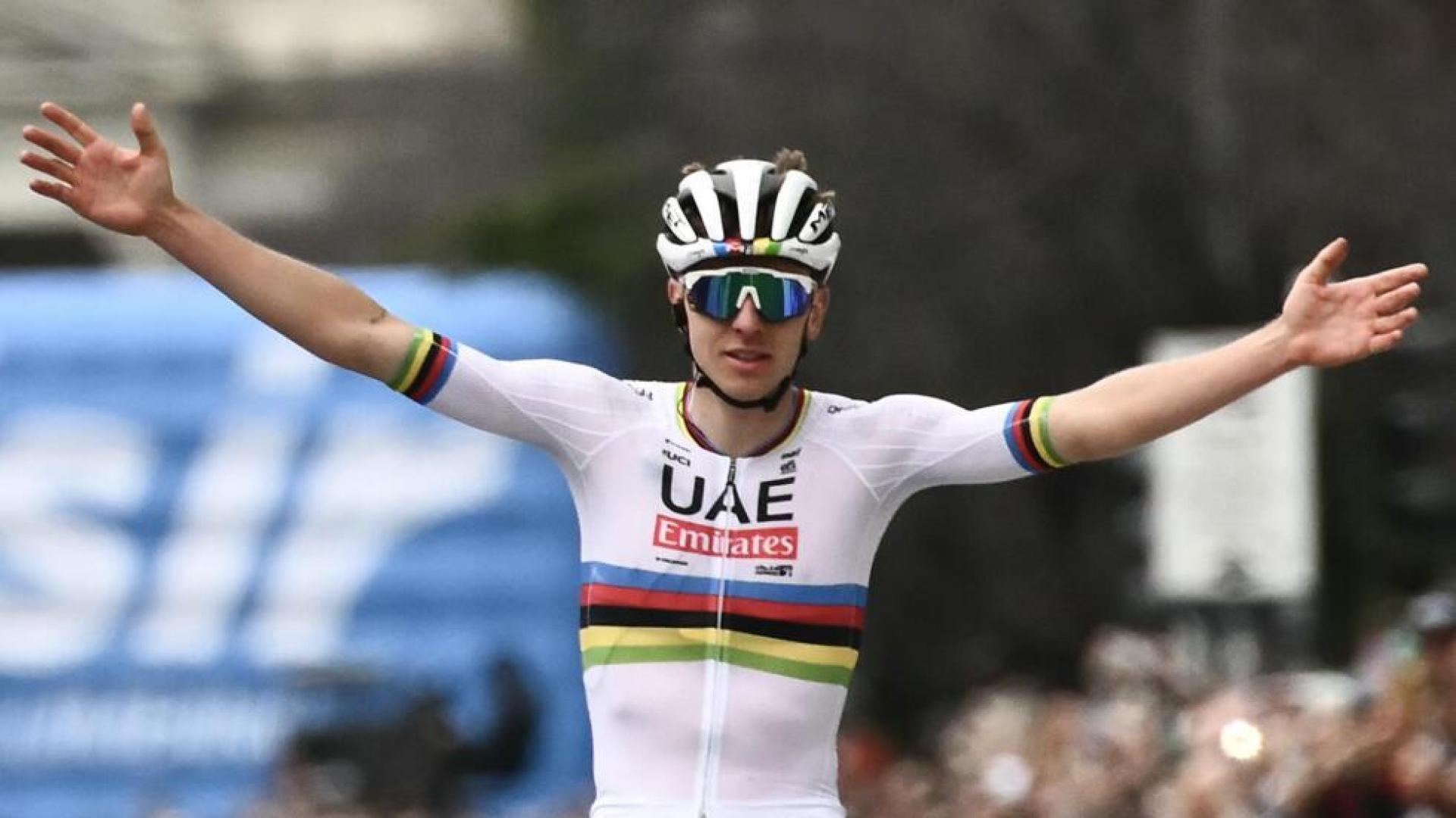 Tadej Pogacar en el Giro de Lombardía