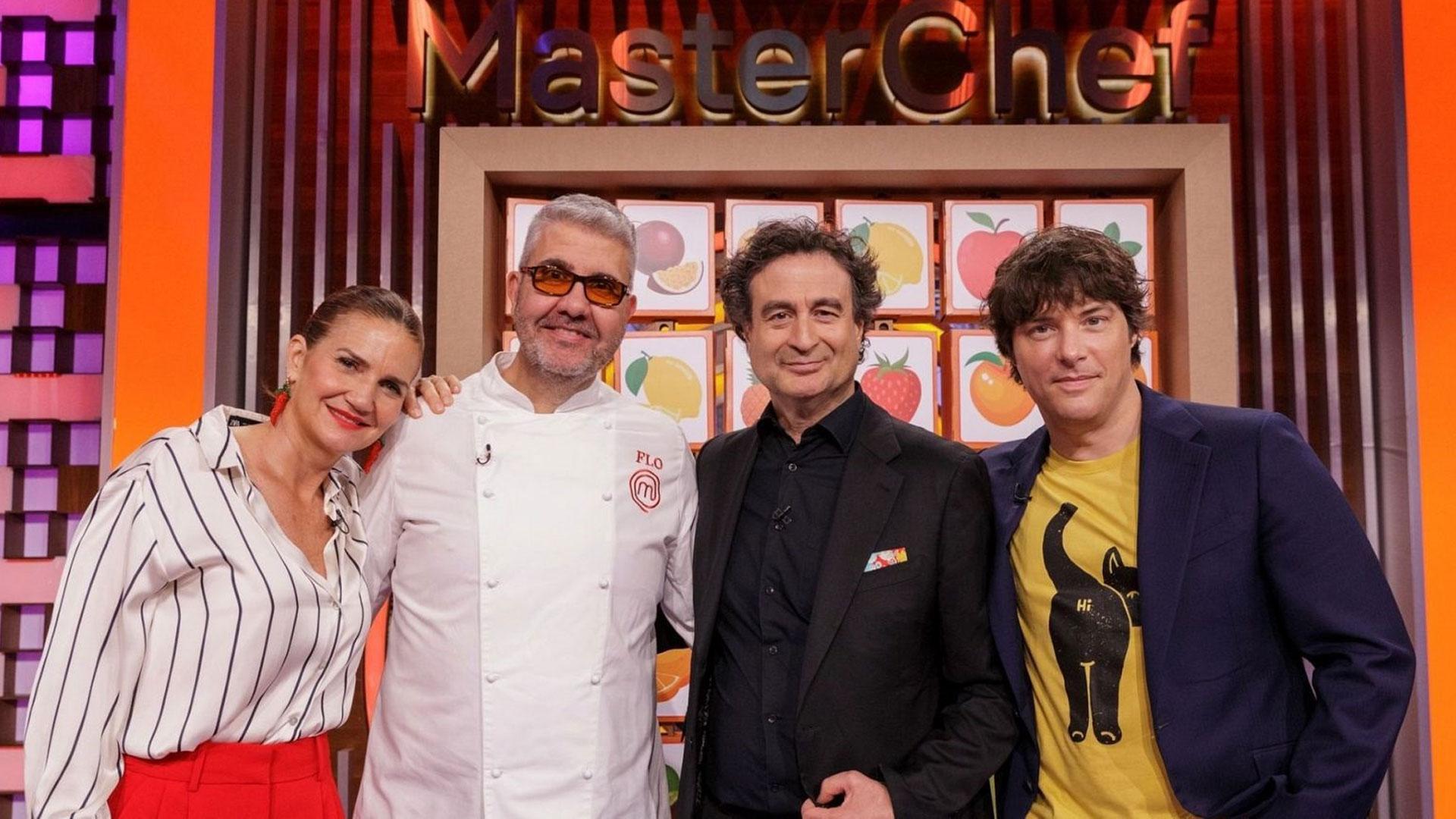Florentino Fernández y los miembros del jurado de MasterChef