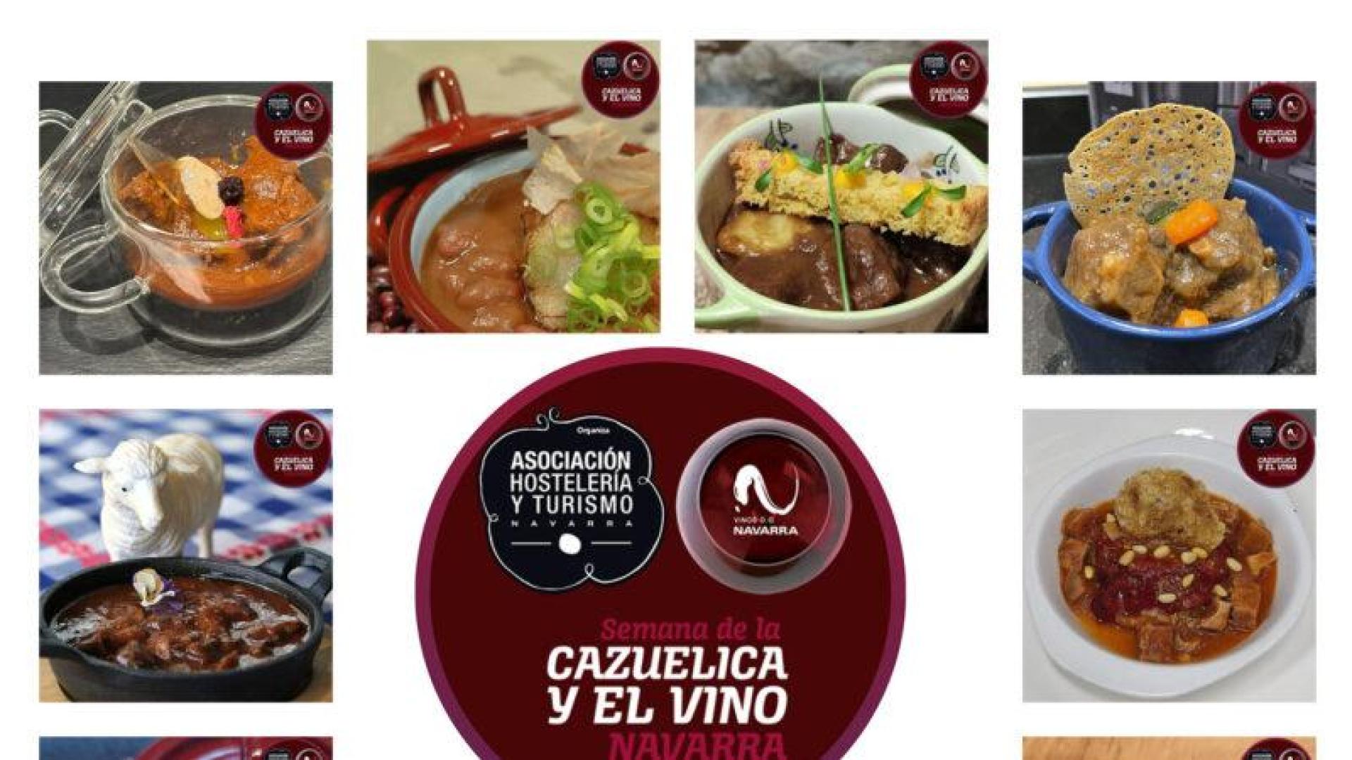 Los diez finalistas de  la Semana de la Cazuelica y el vino DO Navarra 2024