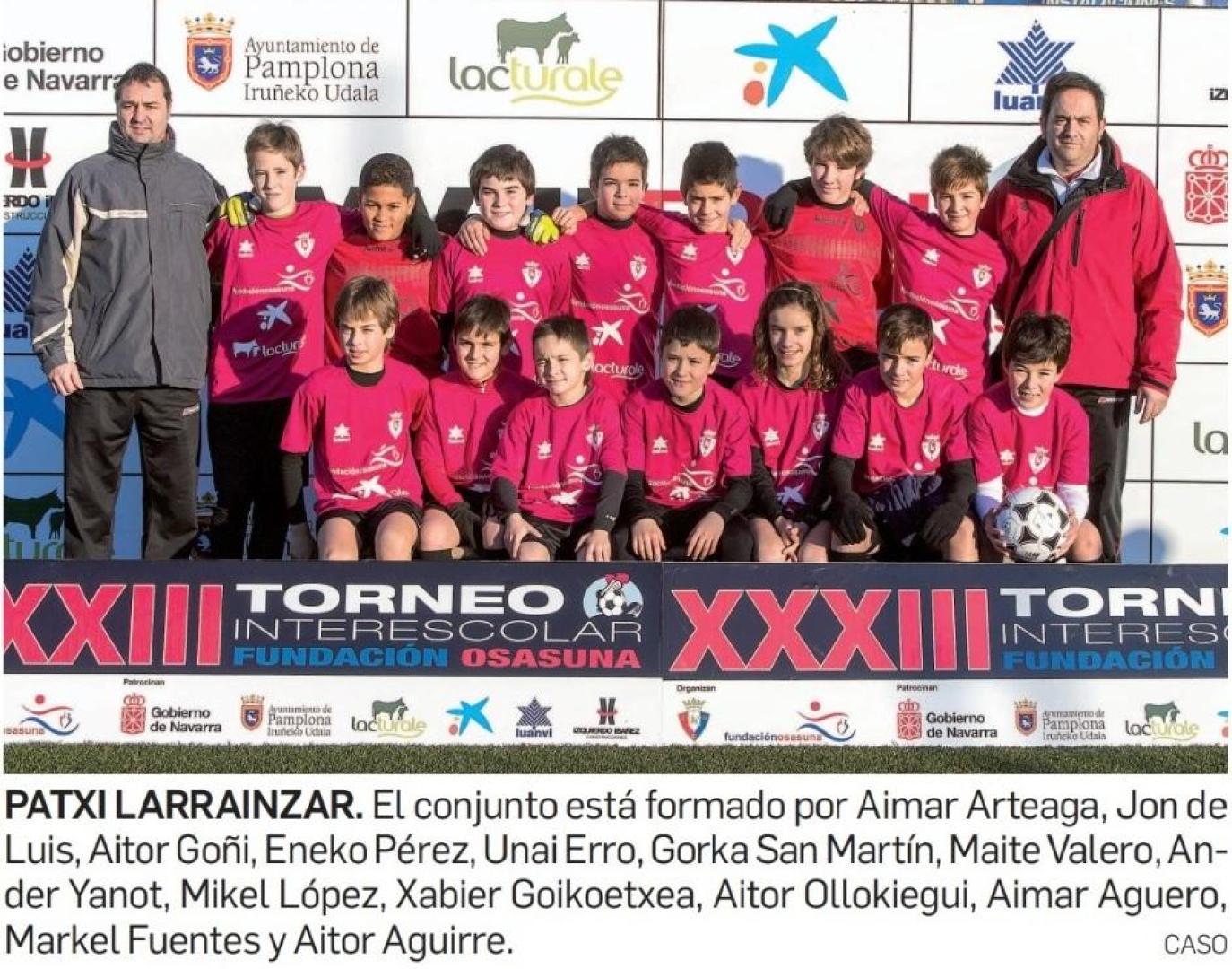Xabier Goikoetxea compitió en el Interescolar en la temporada 2014-2015