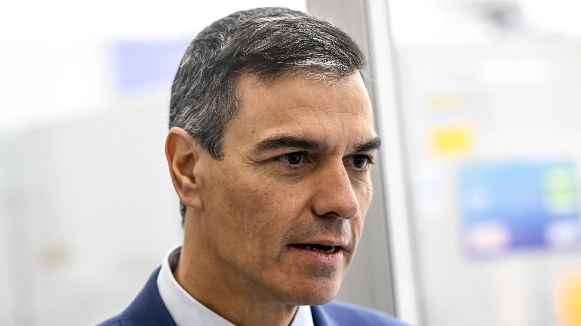 Pedro Sánchez, este viernes en Lovaina (Bélgica)