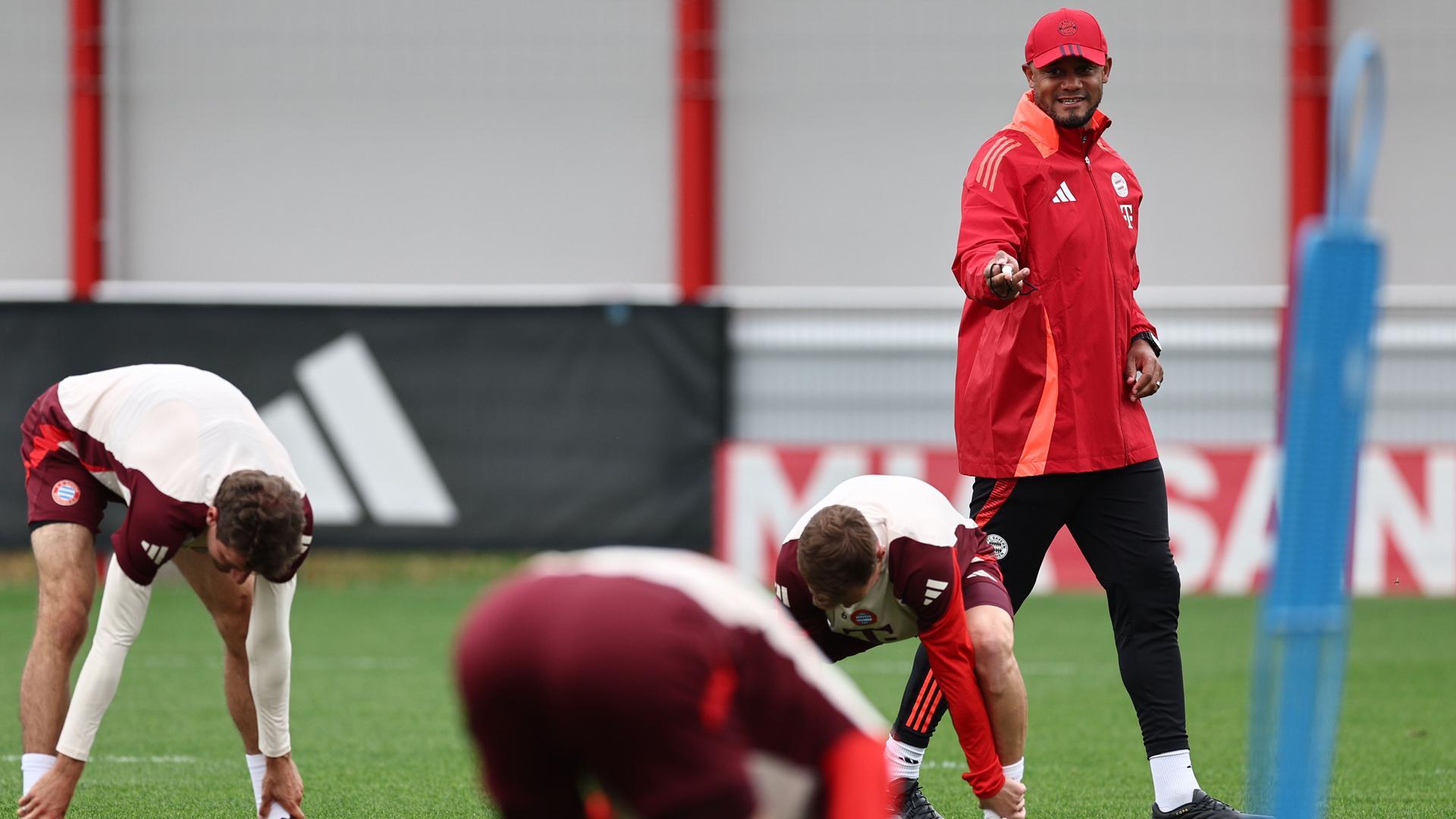 Vincent Kompany durante un entrenamiento con el Bayern