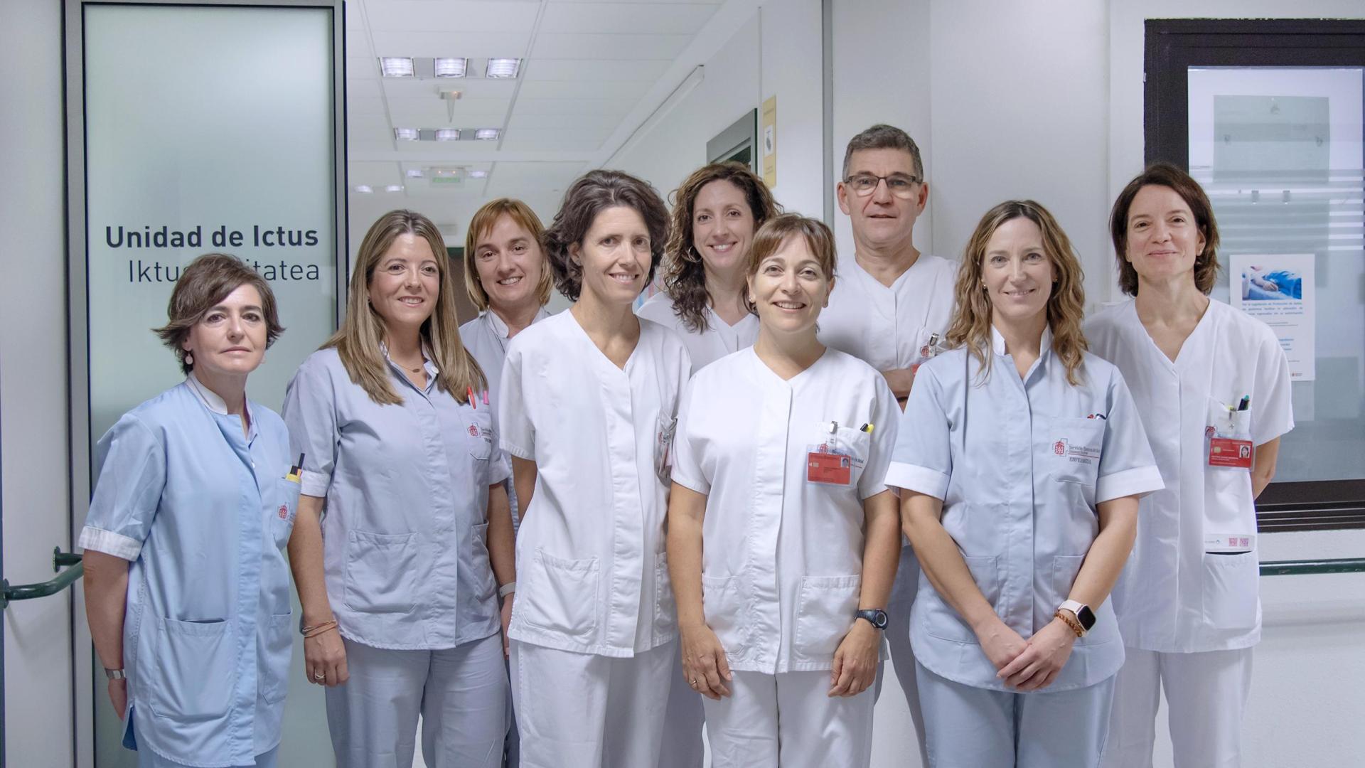 Parte del equipo que atiende la Unidad Ictus