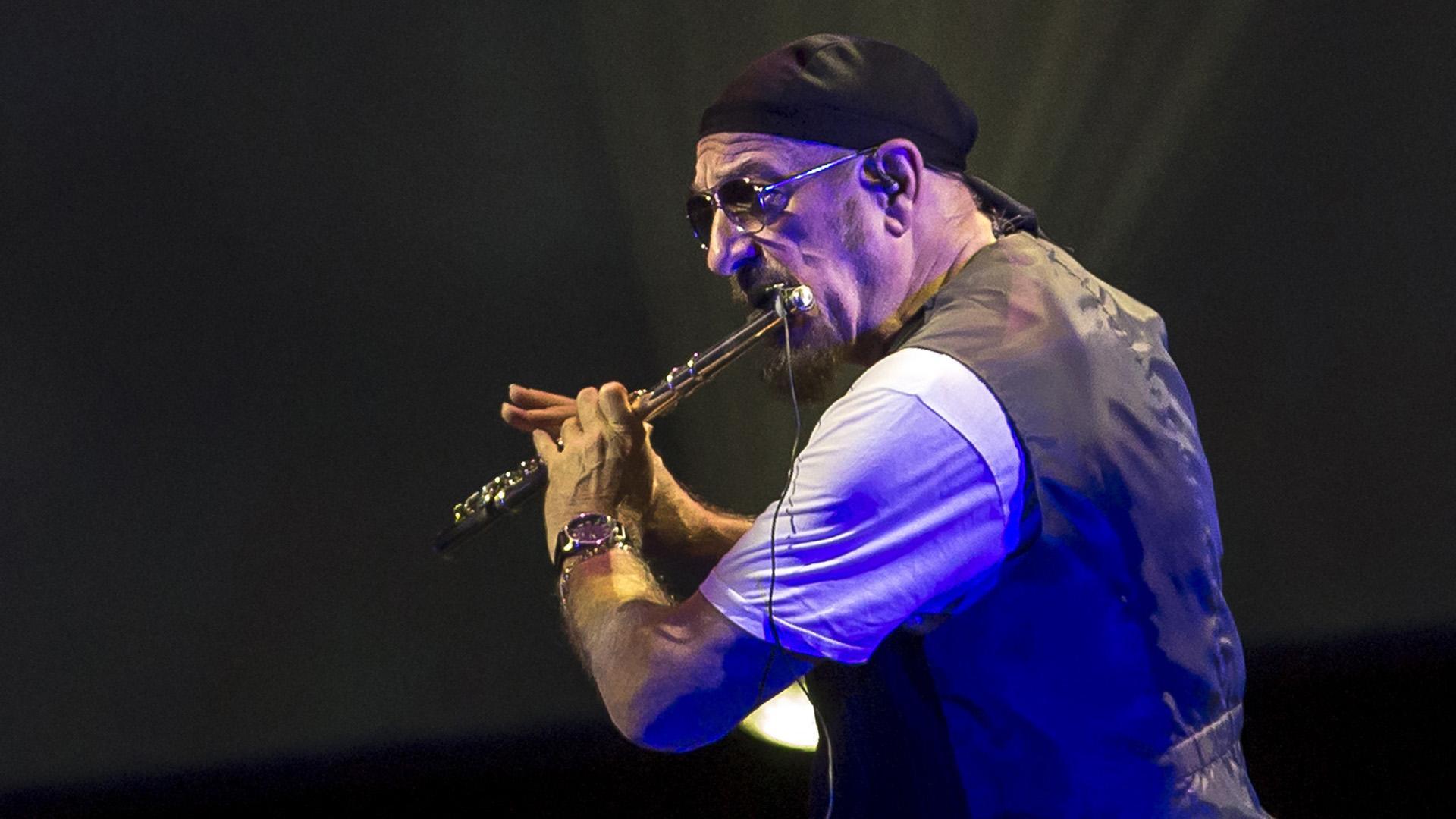 Ian Anderson, en el concierto que Jethro Tull ofreció en Baluarte en 2018