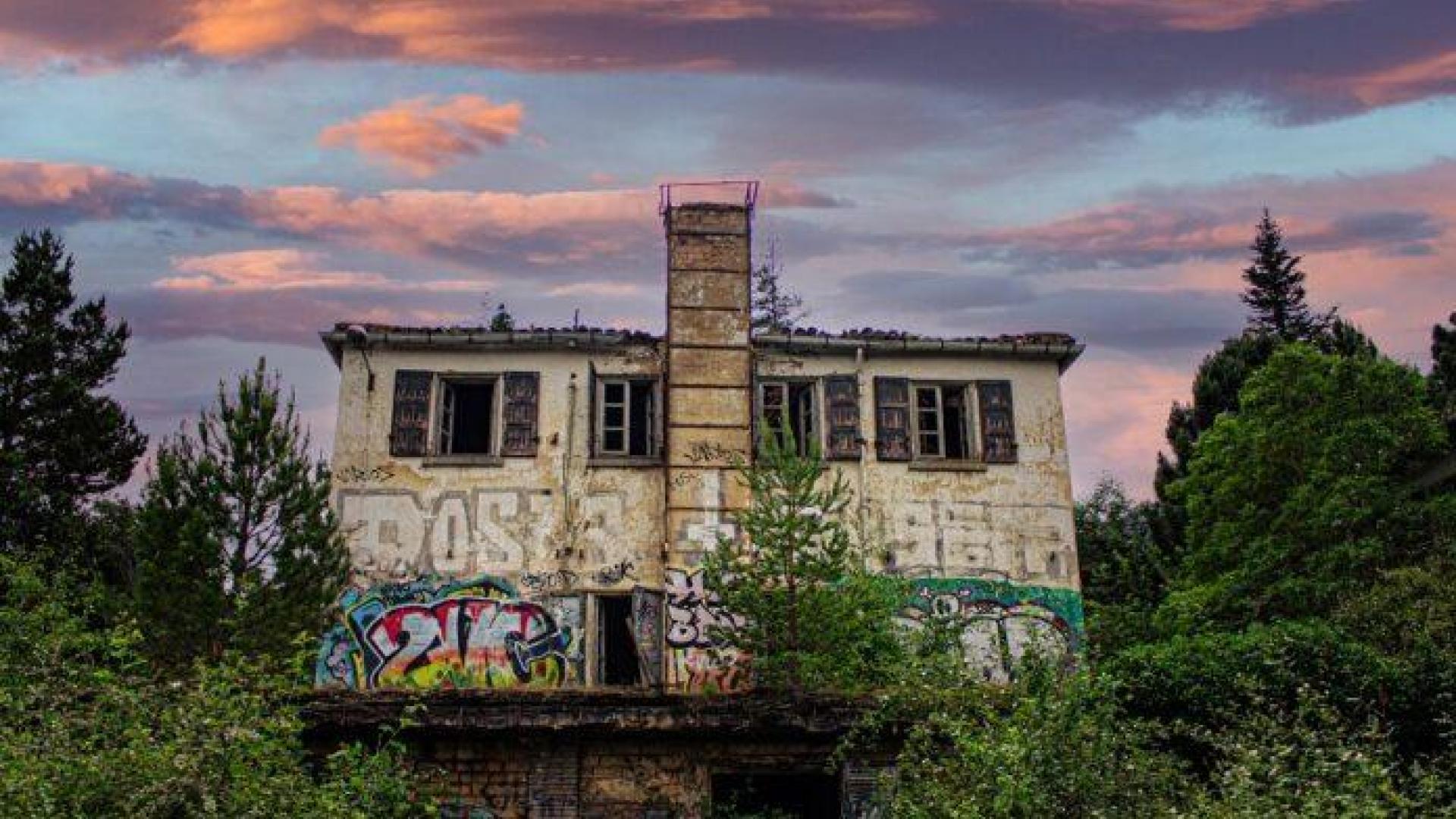 El santuario de tuberculosos de Agramonte, hoy abandonado.