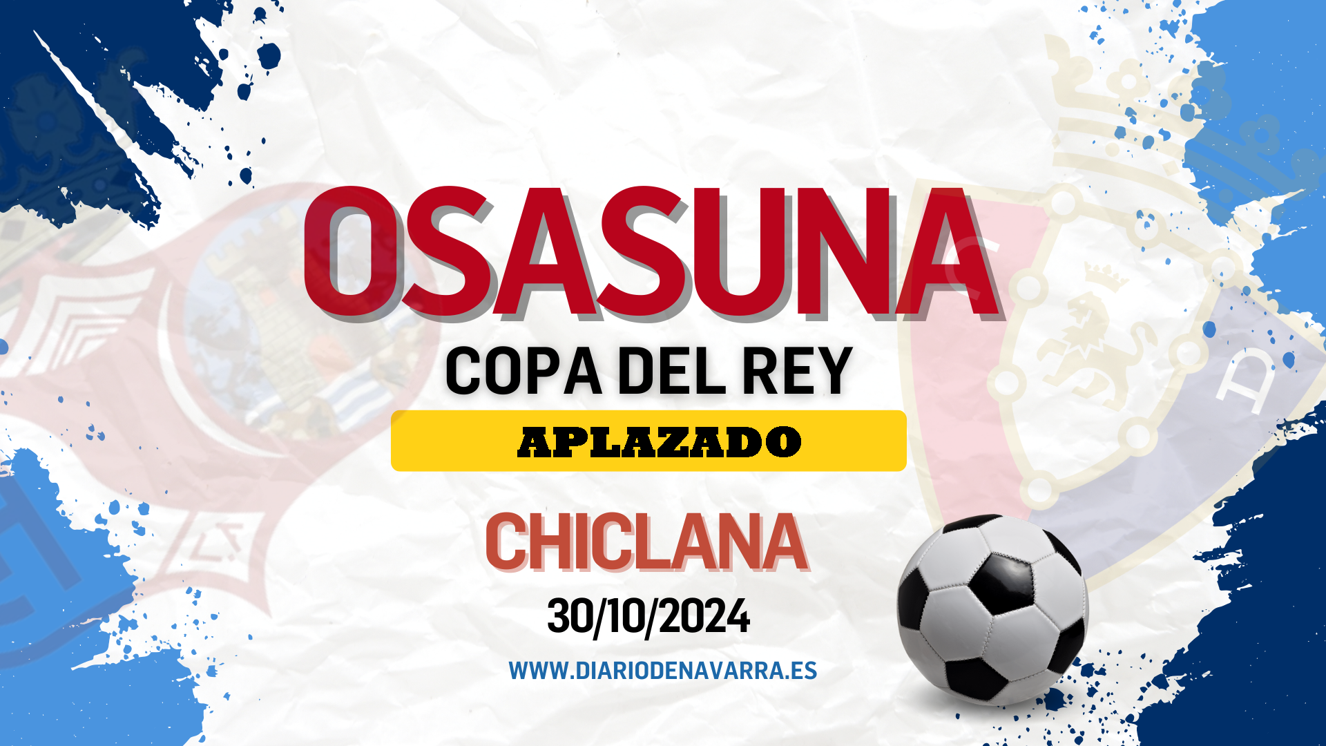 Chiclana - Osasuna en directo: aplazado