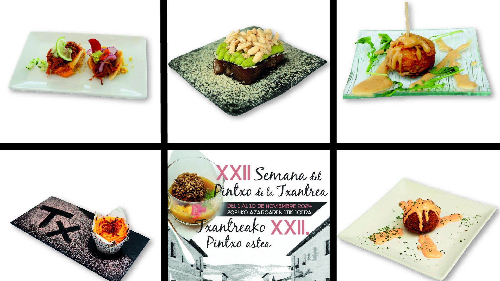 Cartel anunciador de la 22 edición de la Semana del Pintxo de la Txantrea