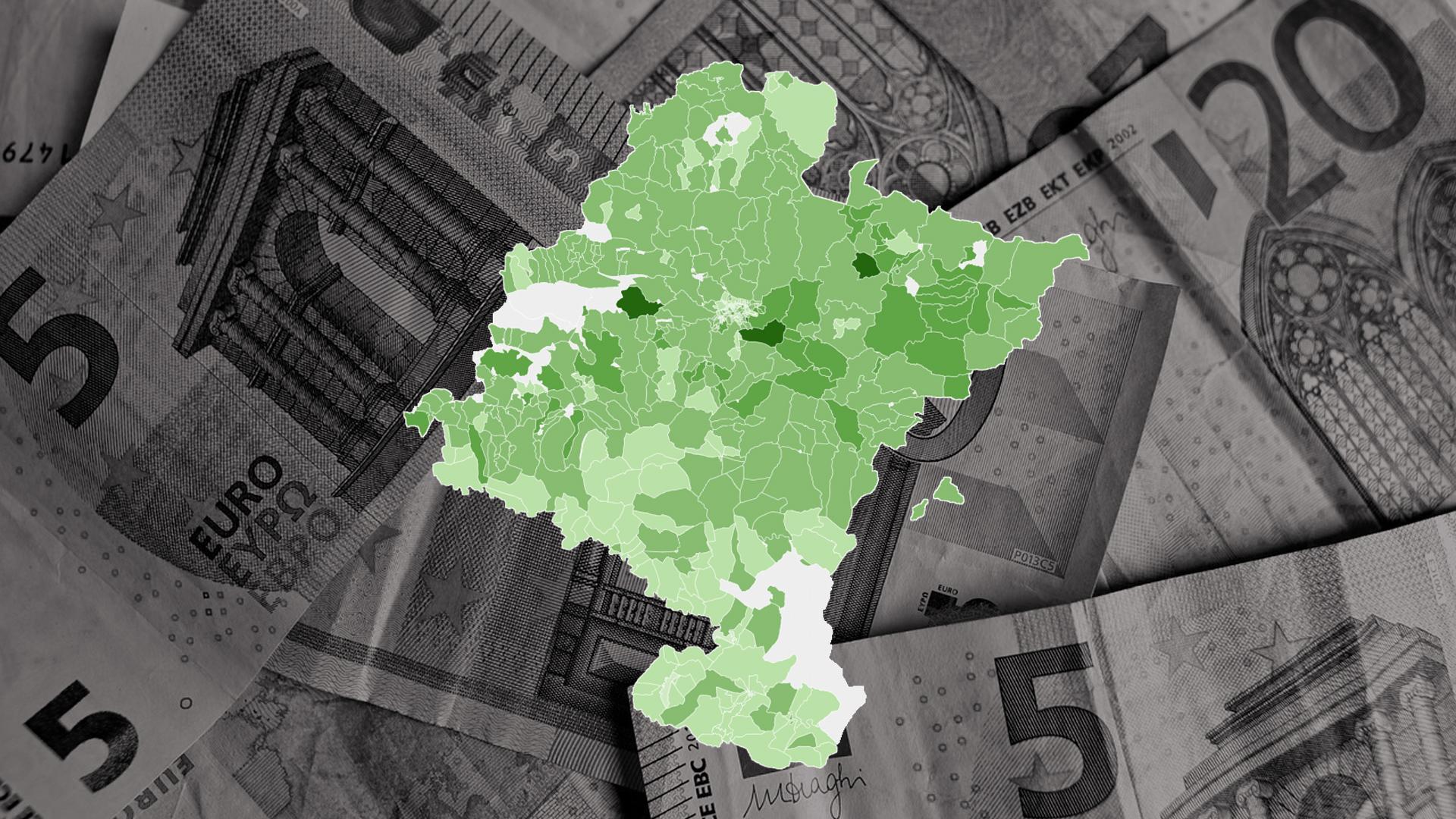 Pincha en el gráfico de la parte inferior para ver los datos de cada sección