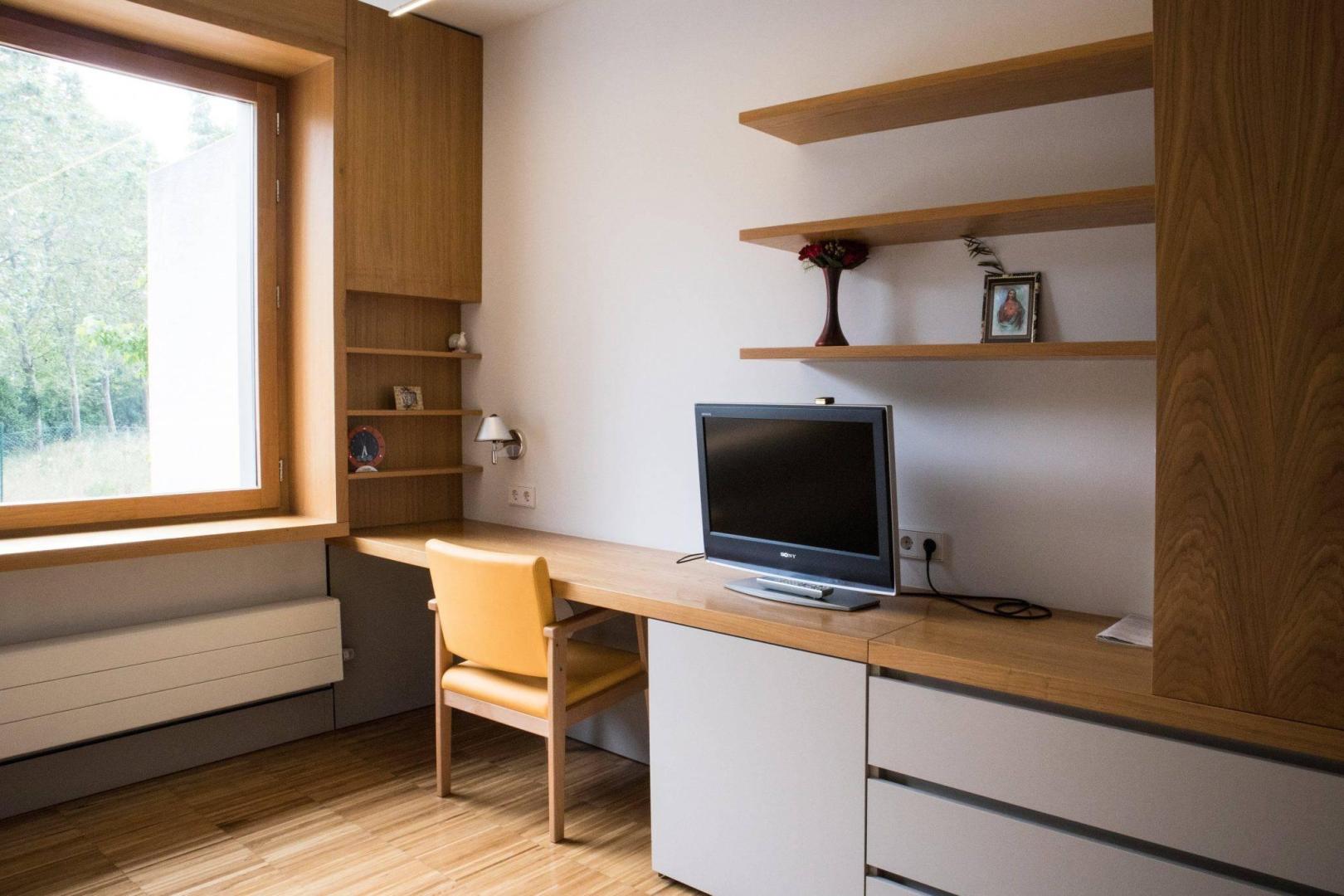 Una habitación de la Casa Misericordia de Pamplona
