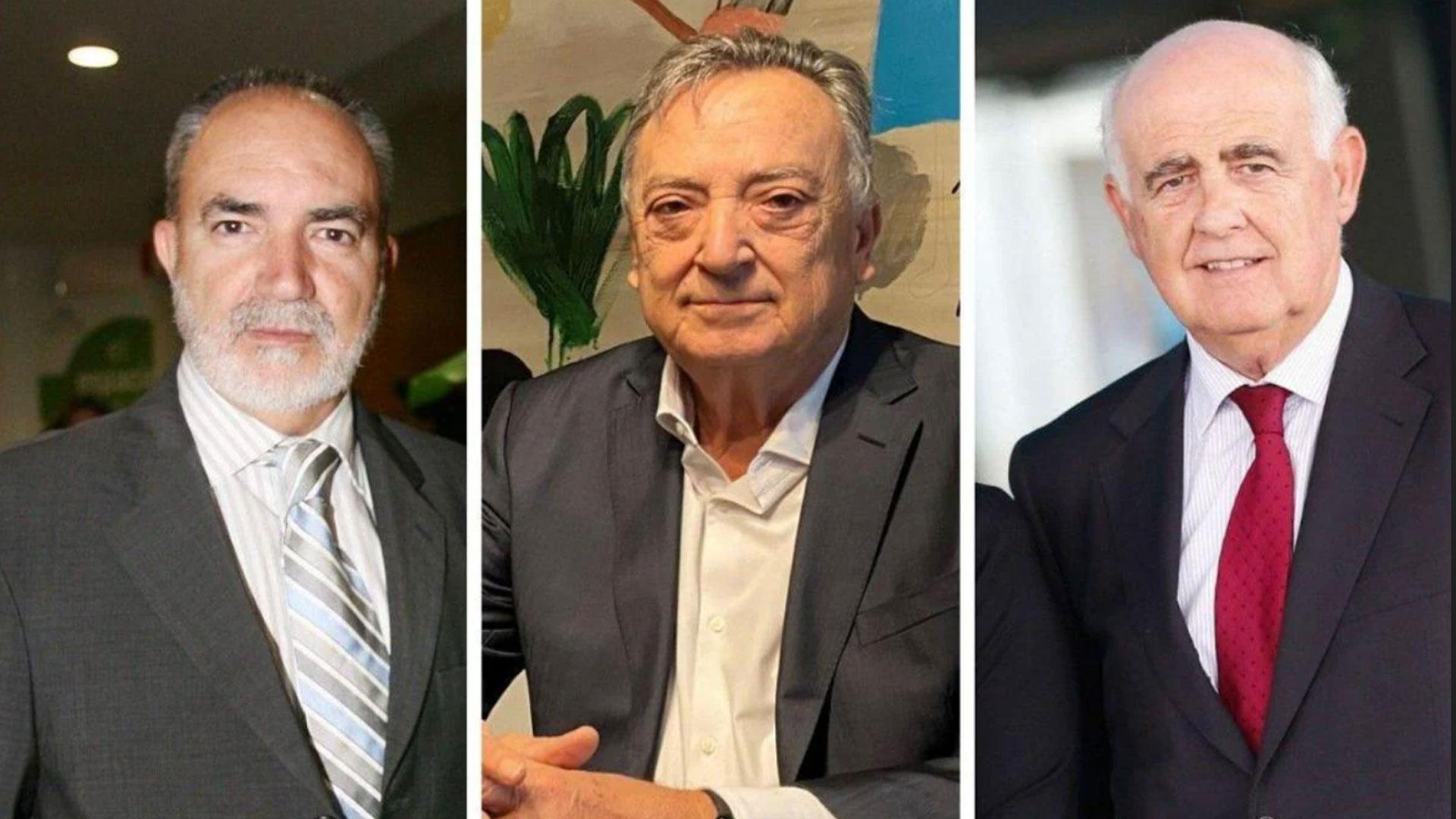De izquierda a derecha: Vicente Tarancón, Miguel Burdeos y Antonio Noblejas están desaparecidos desde el martes en Chiva tras la DANA