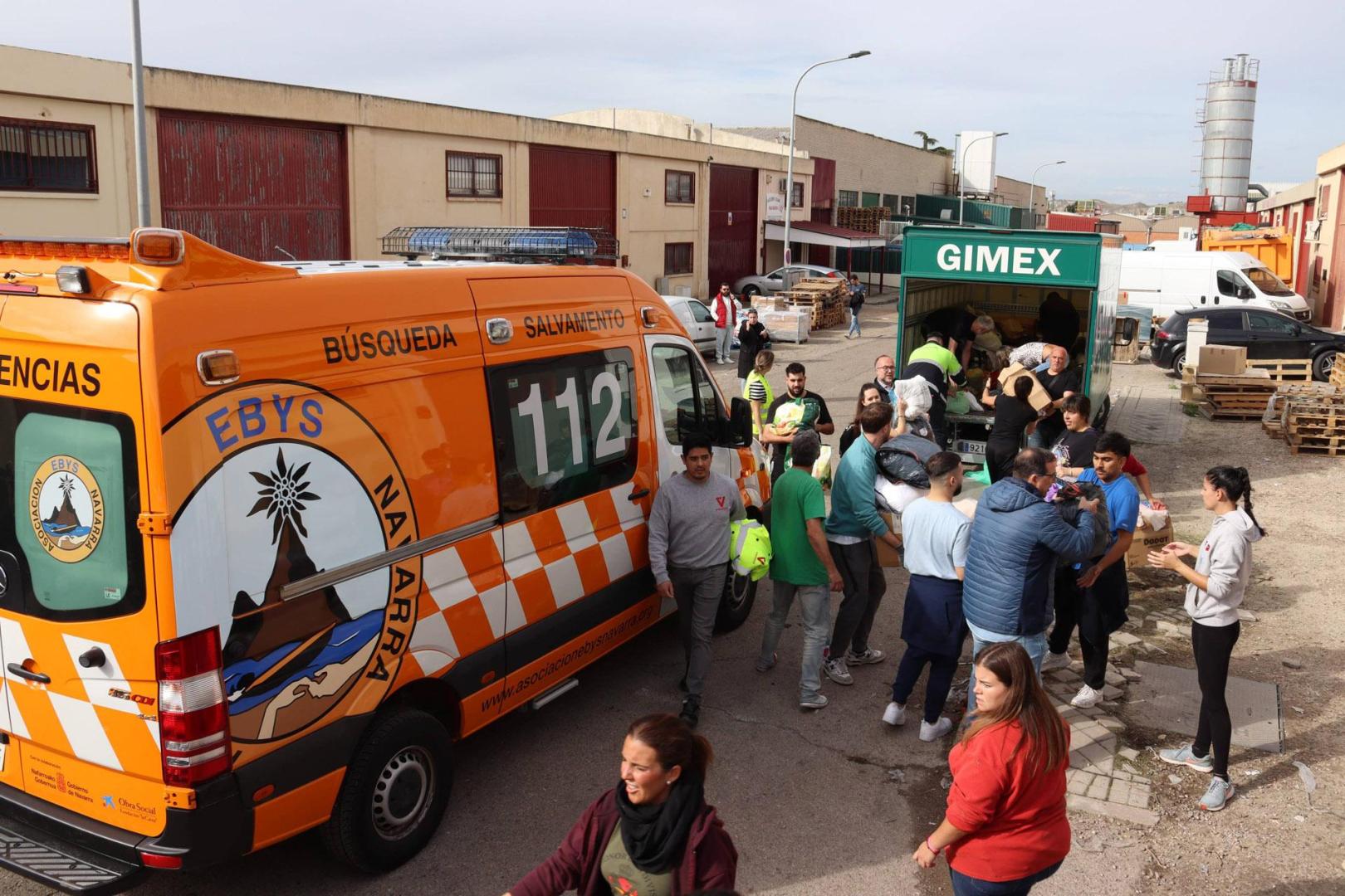 Parada del convoy de ayuda en Arganda