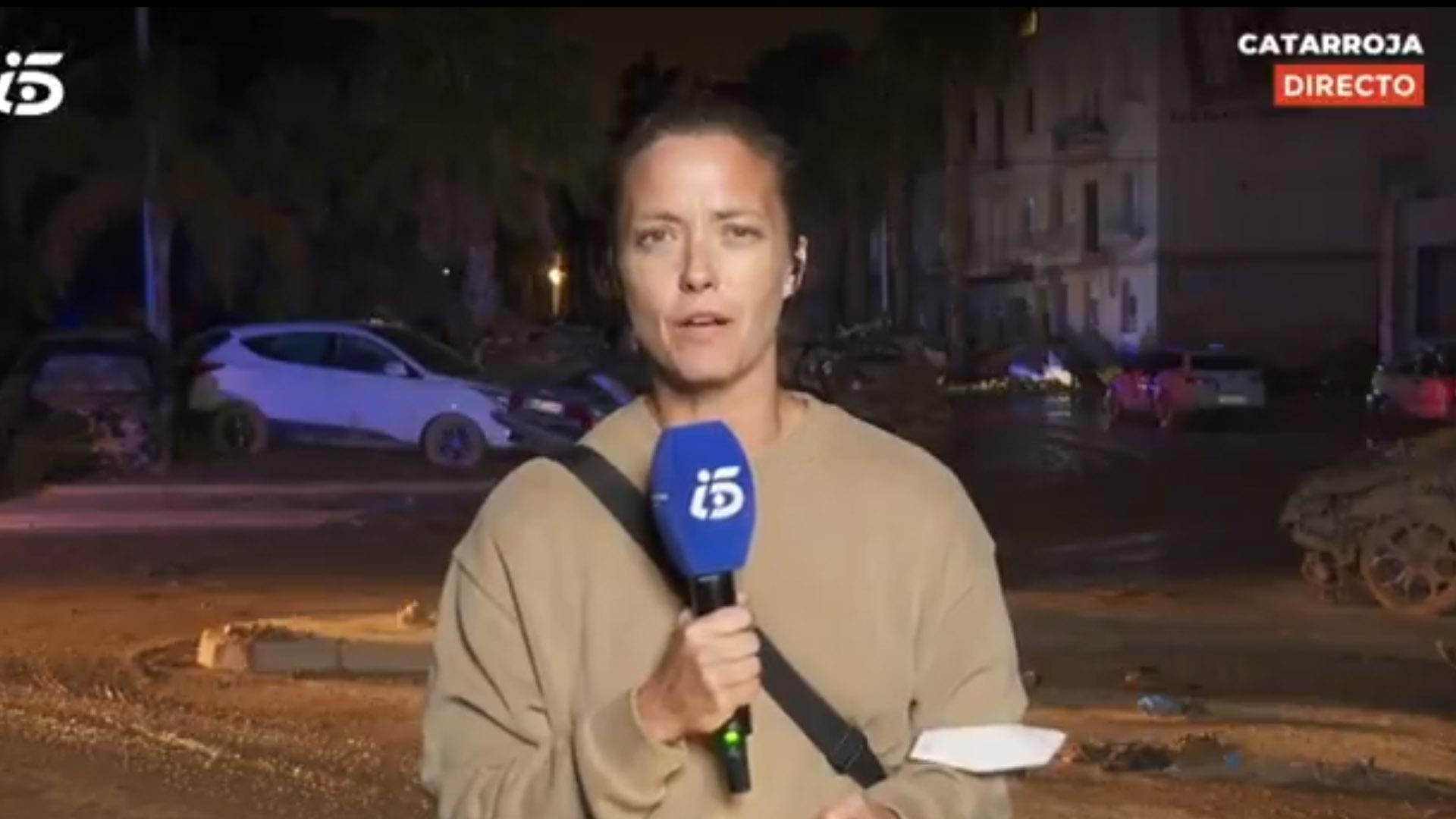 María Casado, en su conexión desde Catarroja