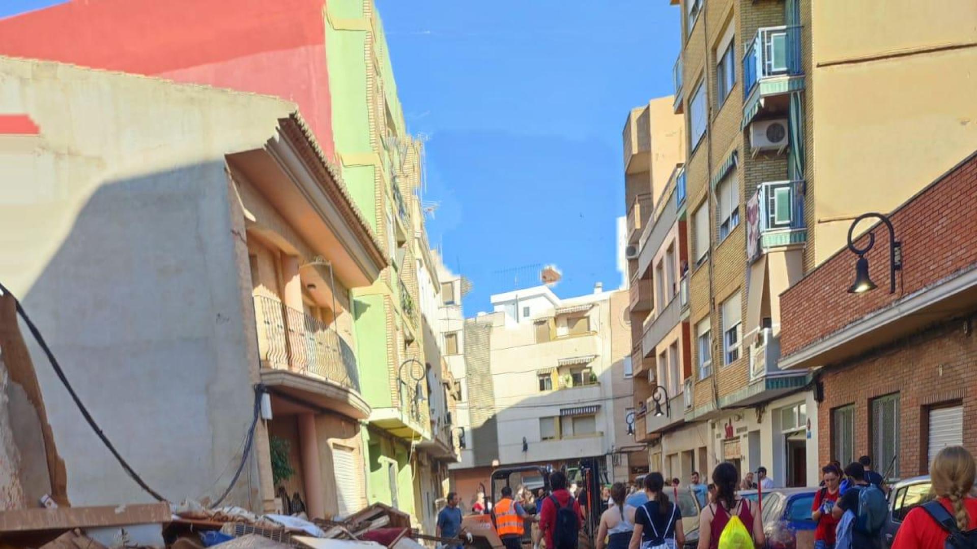 Imagen de las calles de Aldaia fotografiadas por los pamploneses