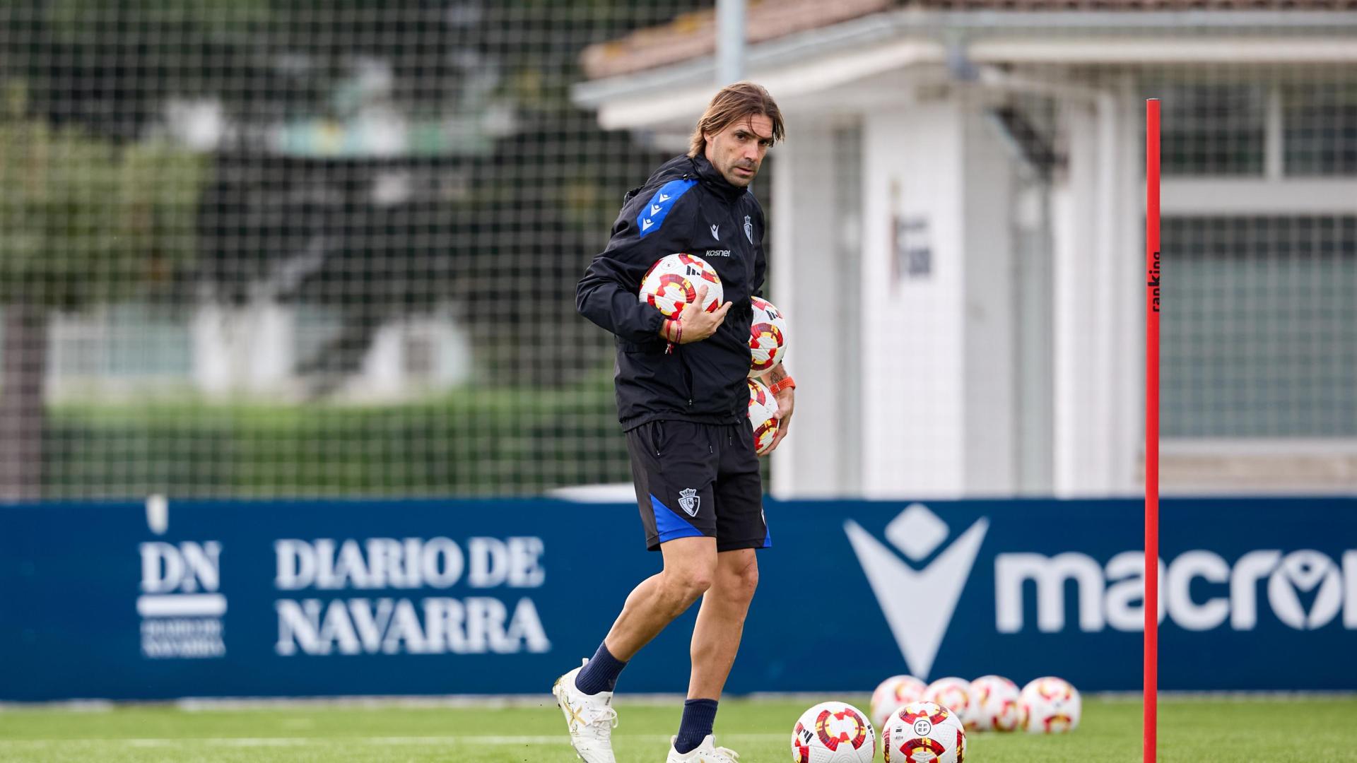 Dani Pendín, en la sesión de este lunes en Tajonar