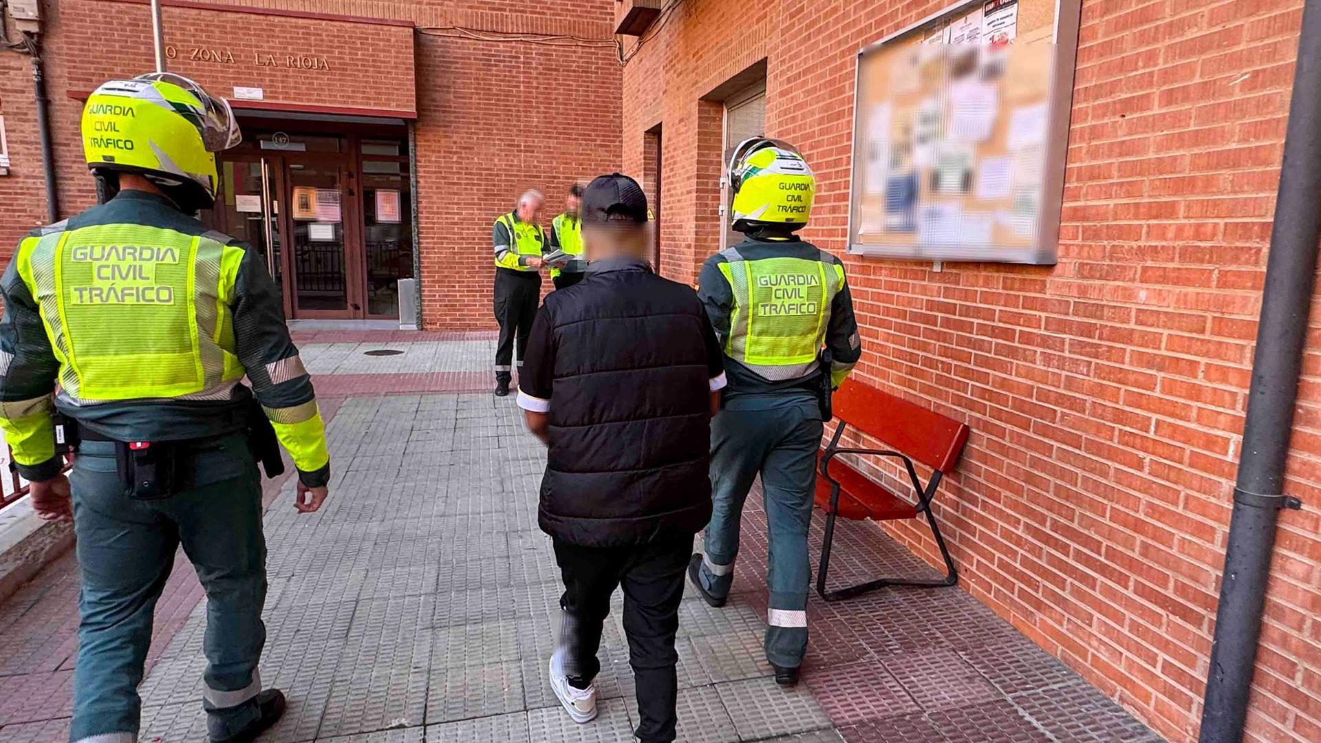 Condenado un vecino de Tudela por darse a la fuga en un control de la Guardia Civil