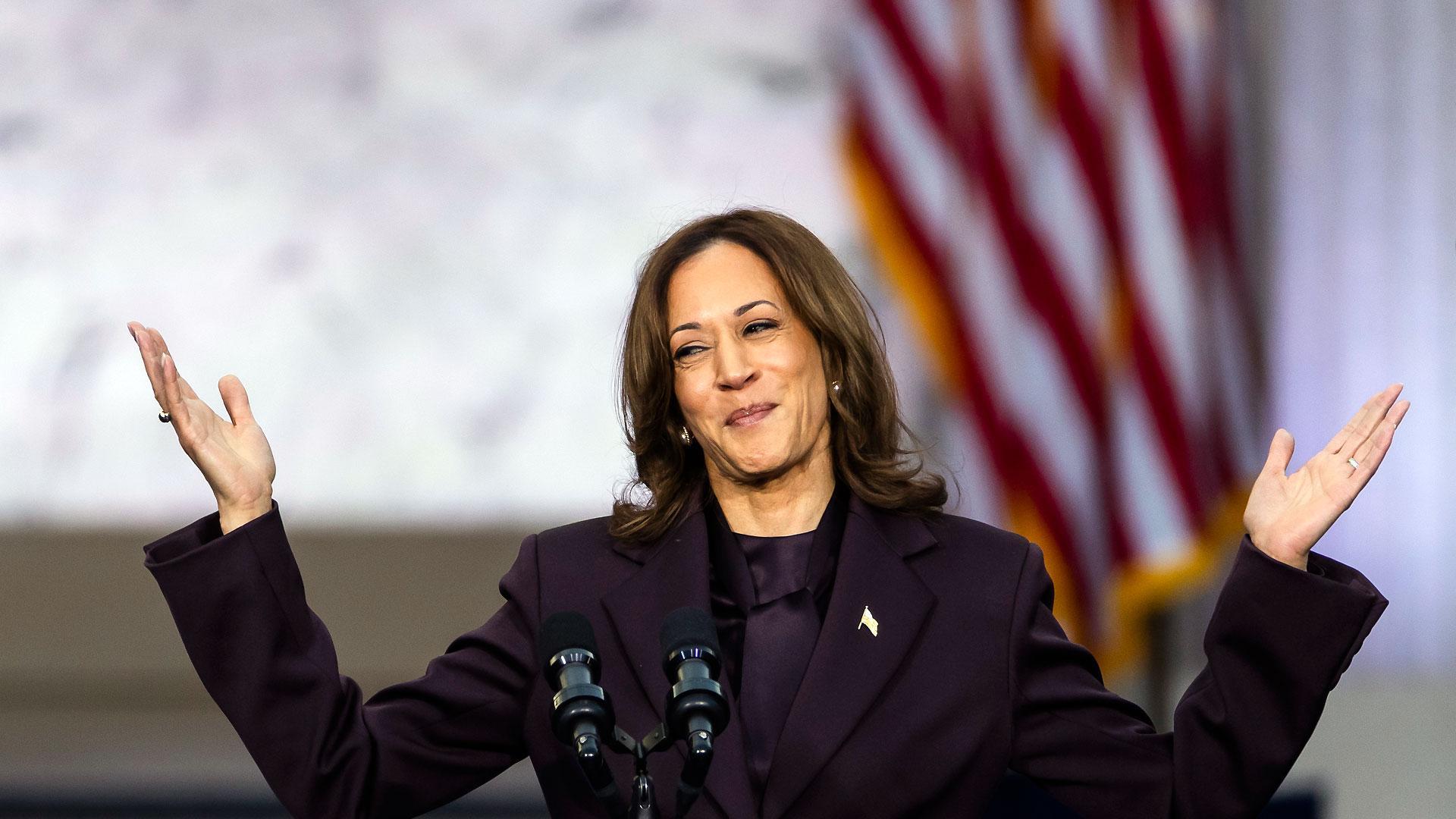 Kamala Harris, durante su discurso en la Universidad de Howard, tras la victoria de Donald Trump