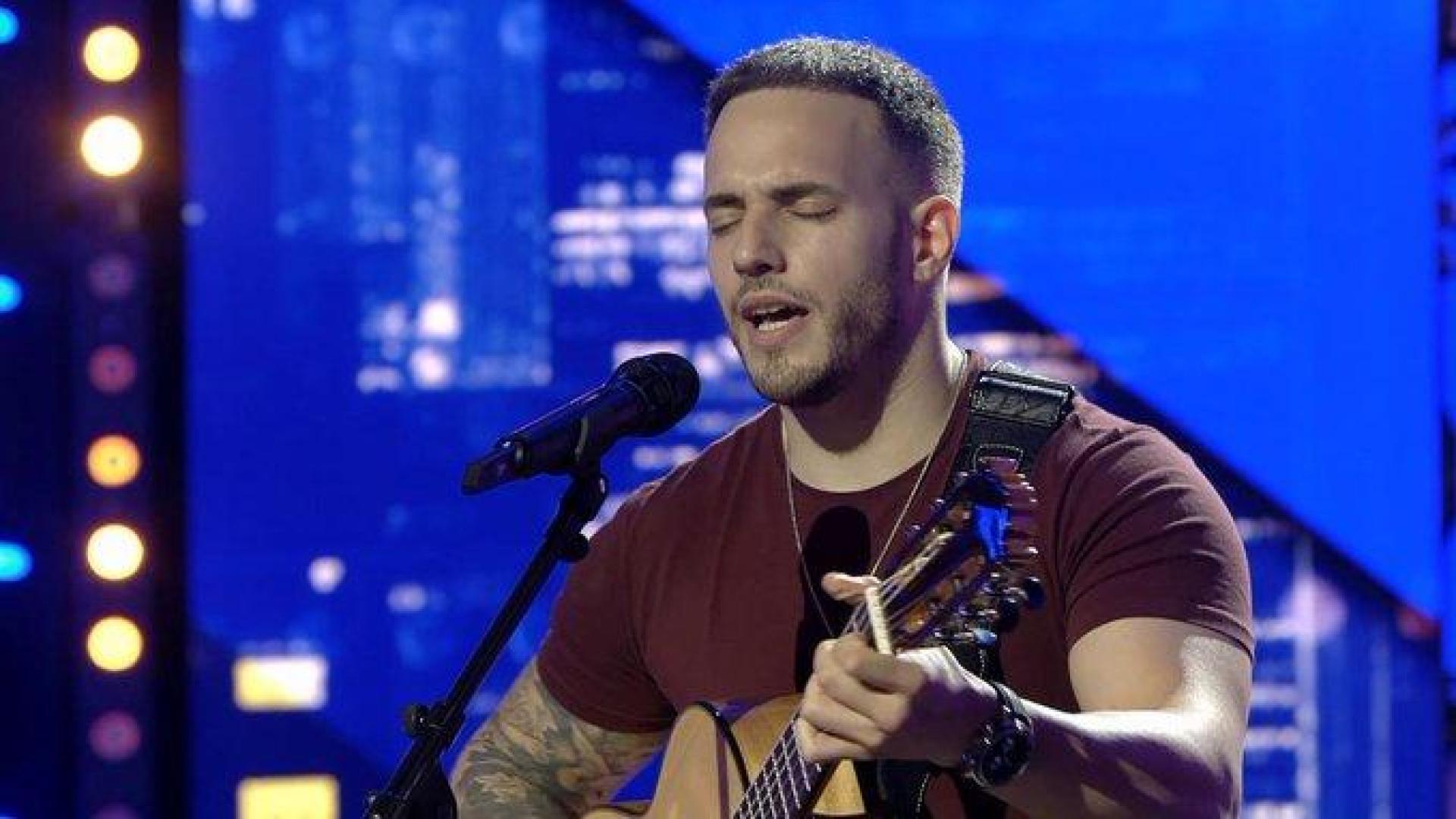 Manu Edelva, durante su actuación en Got Talent