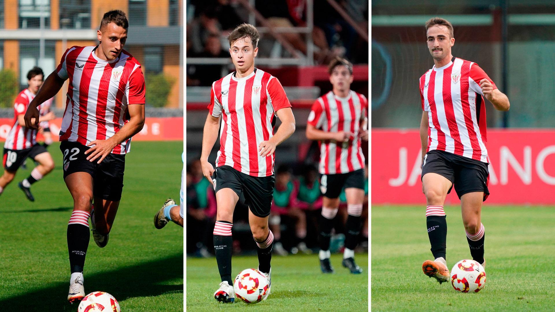 Xabi Irurita, Jon de Luis y Eneko Aguilar, navarros en el Bilbao Athletic