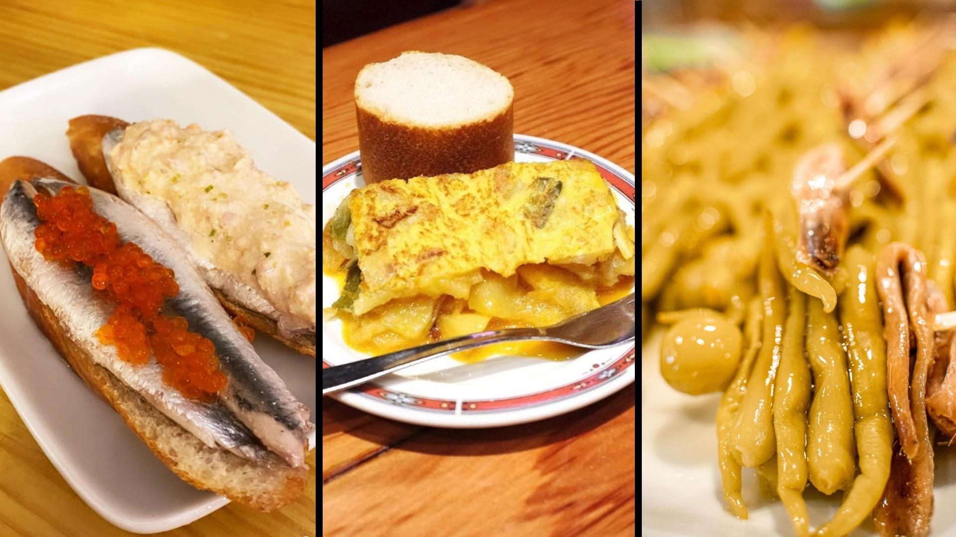 Anchoas centenarias, una tortilla de patata "exclusiva" y una Gilda