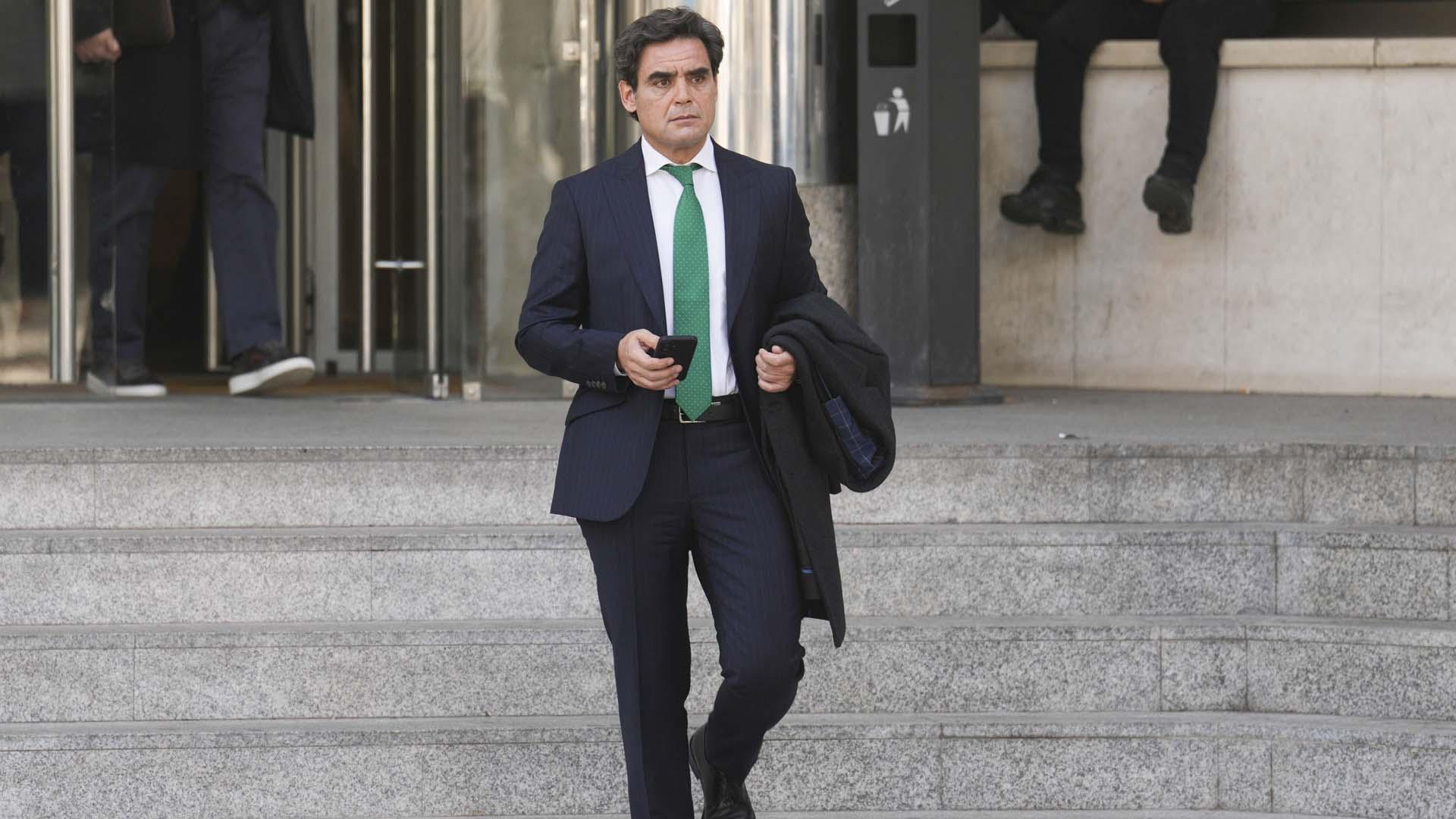 Juan José Güemes, a su salida de los juzgados de Plaza Castilla