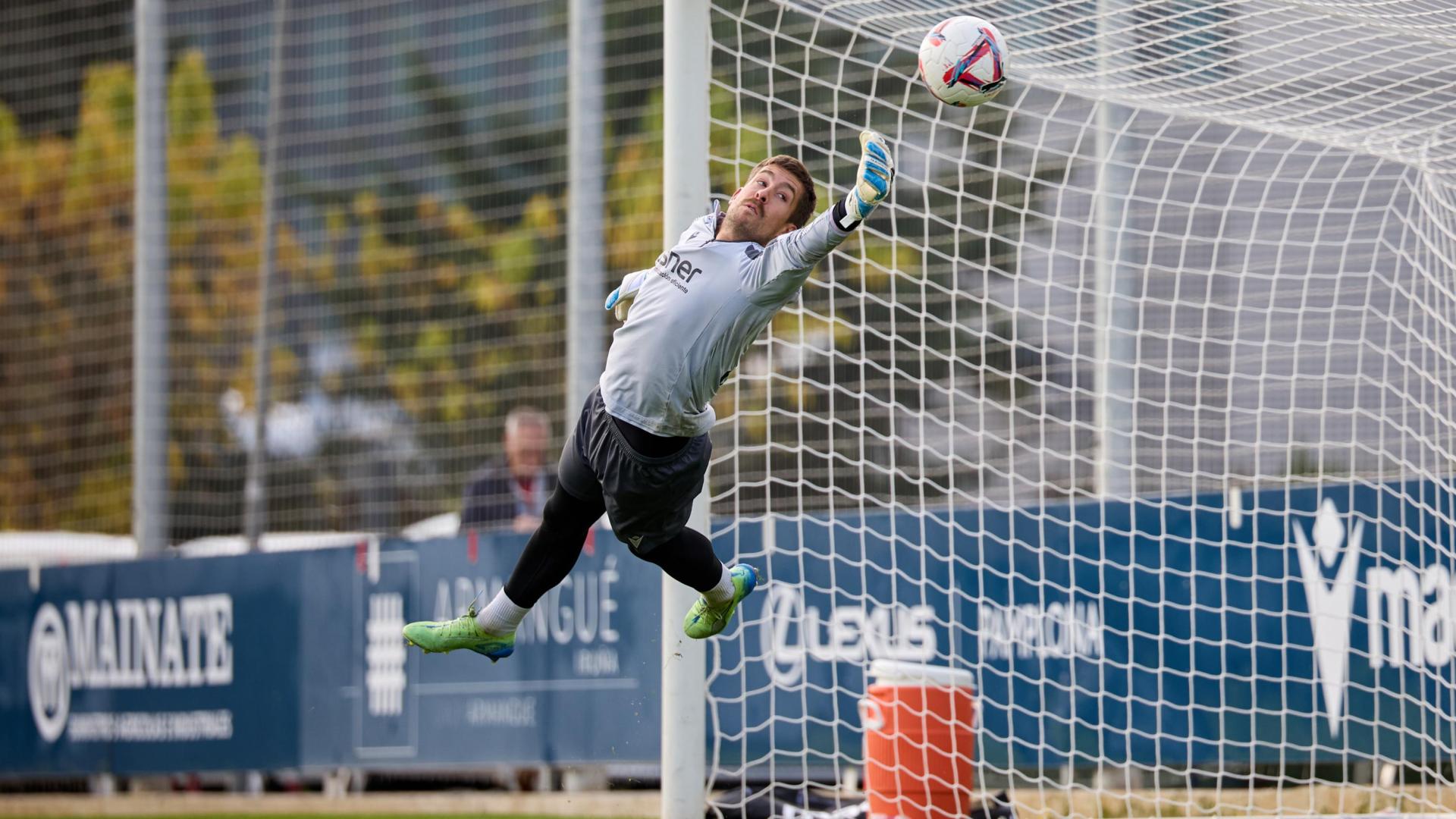Aitor Fernández, en un entrenamiento reciente.