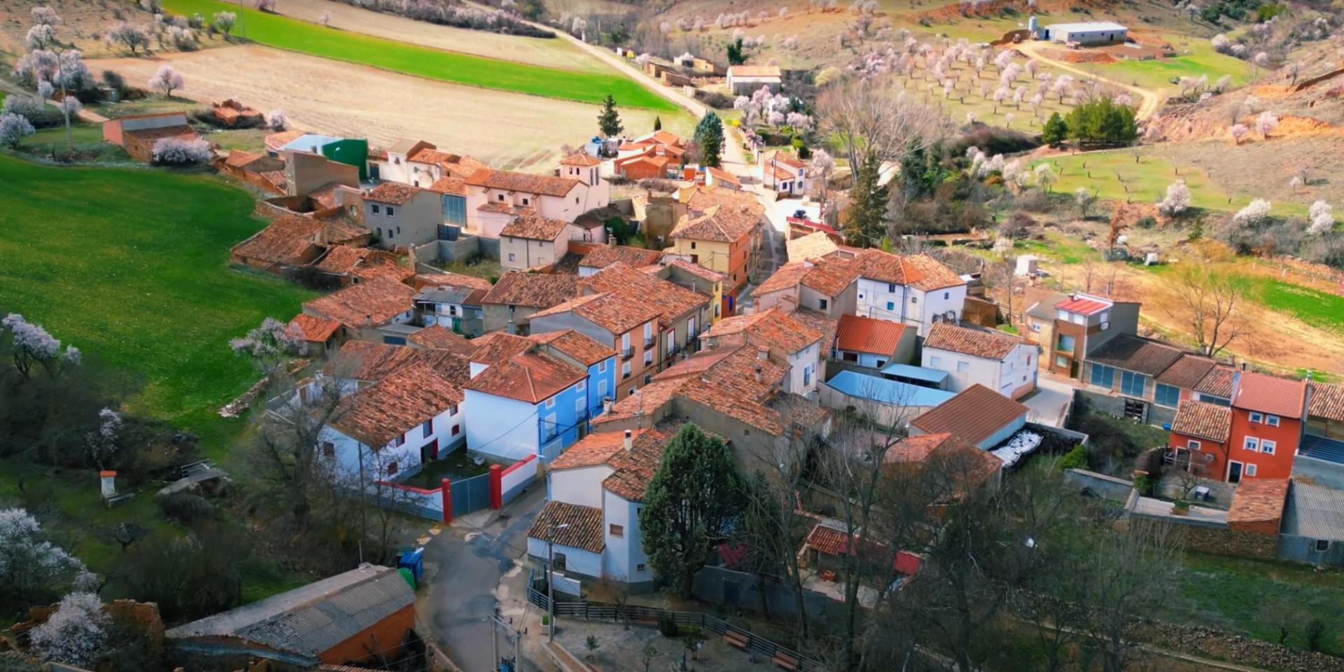 Imagen aérea de Balconchán, en la provincia de Zaragoza