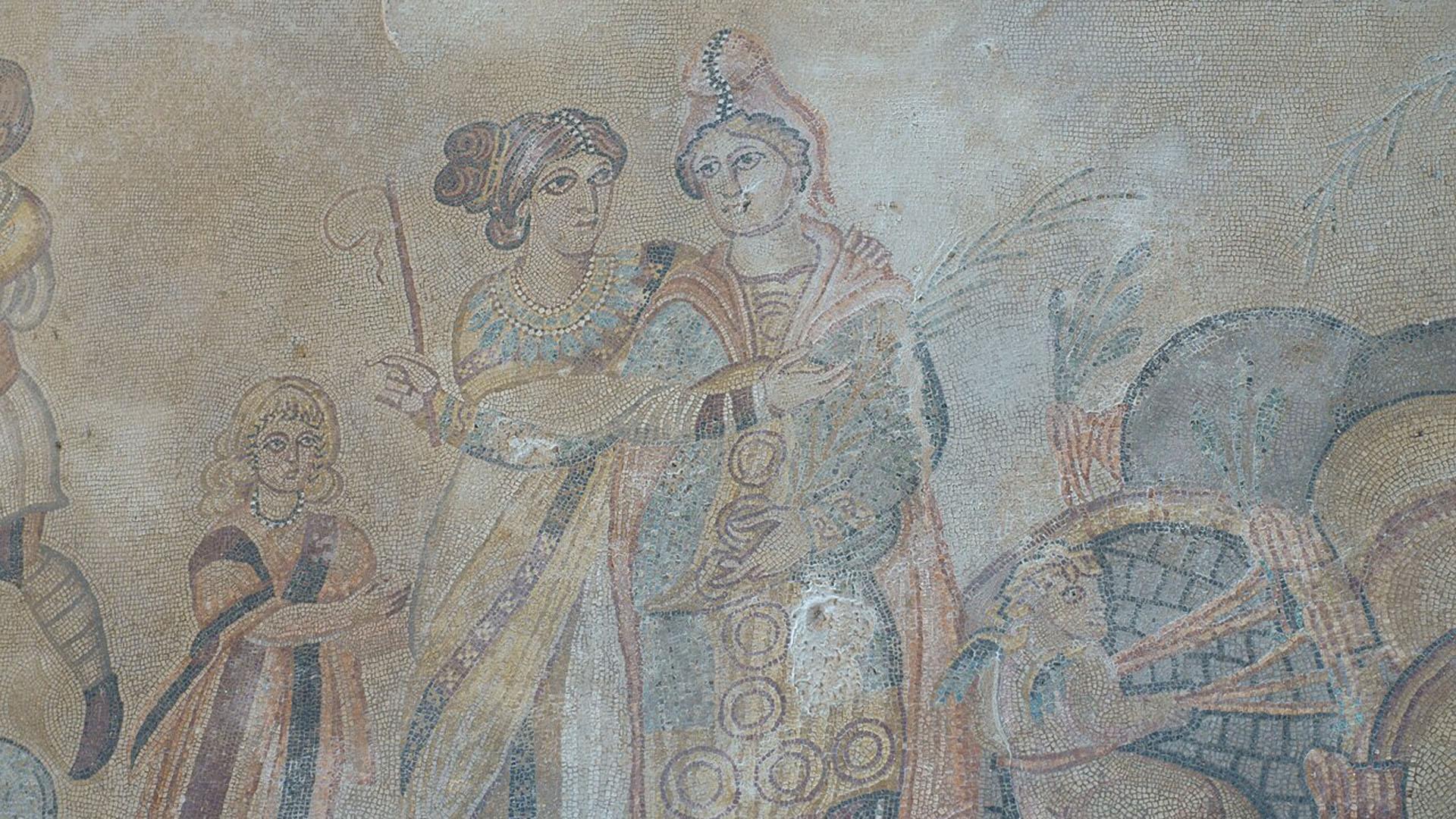 Mosaico del yacimiento arqueológico de Noheda, en Cuenca