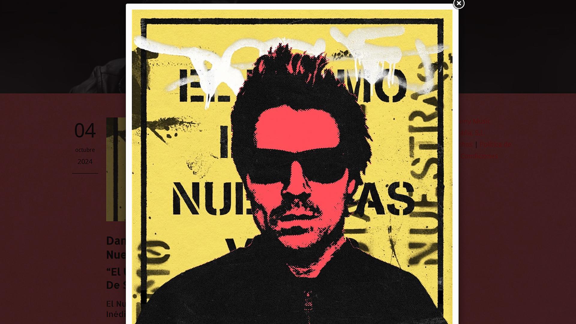 Portada del disco 'El último día de nuestras vidas' de Dani Martín /