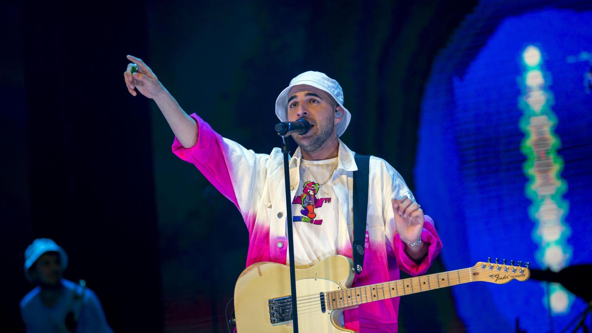 Nil Moliner, en su concierto del Navarra Arena de 2022.