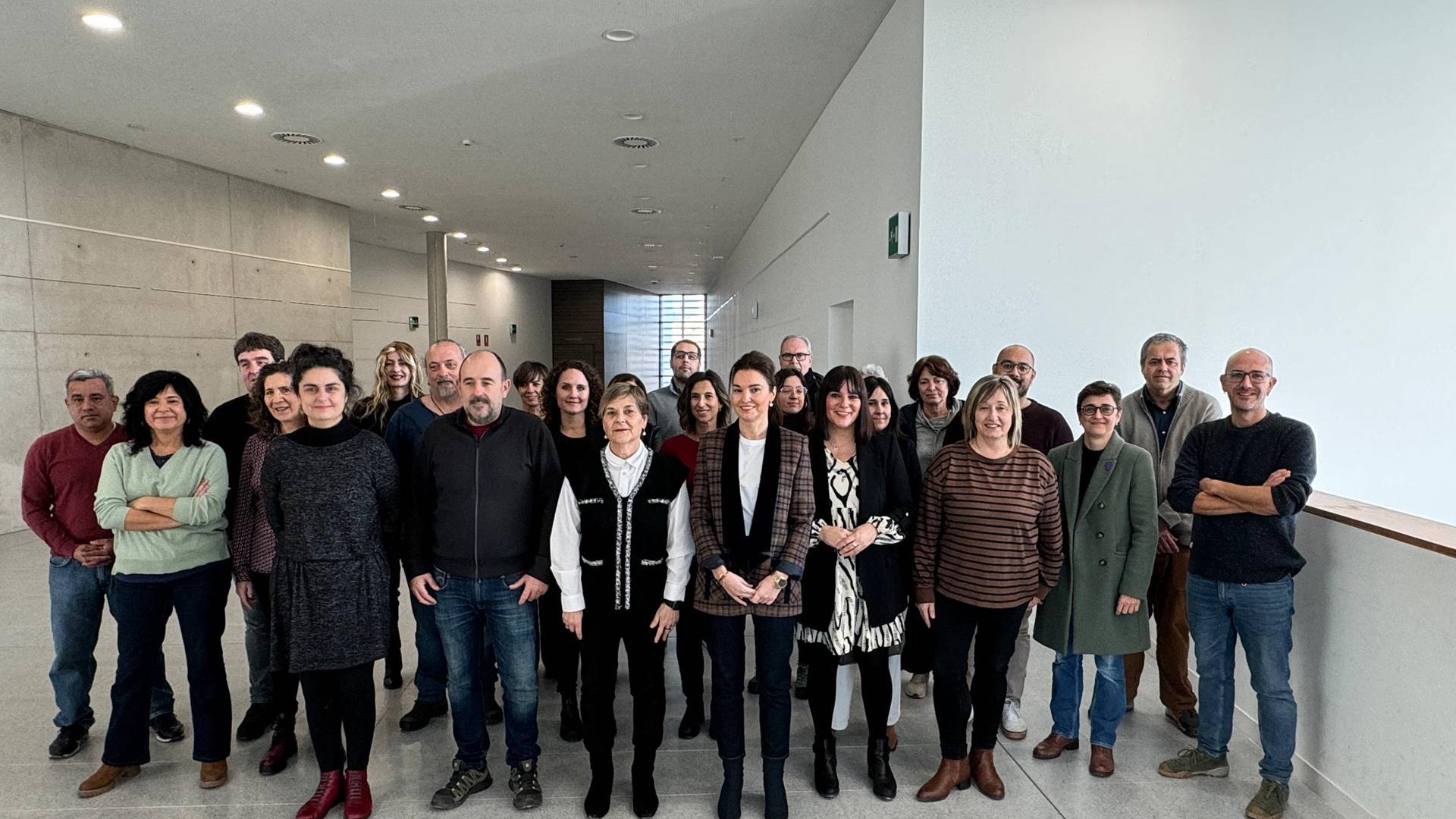 Asistentes a la sesión del Observatorio Socioeconómico que se celebró en Tafalla