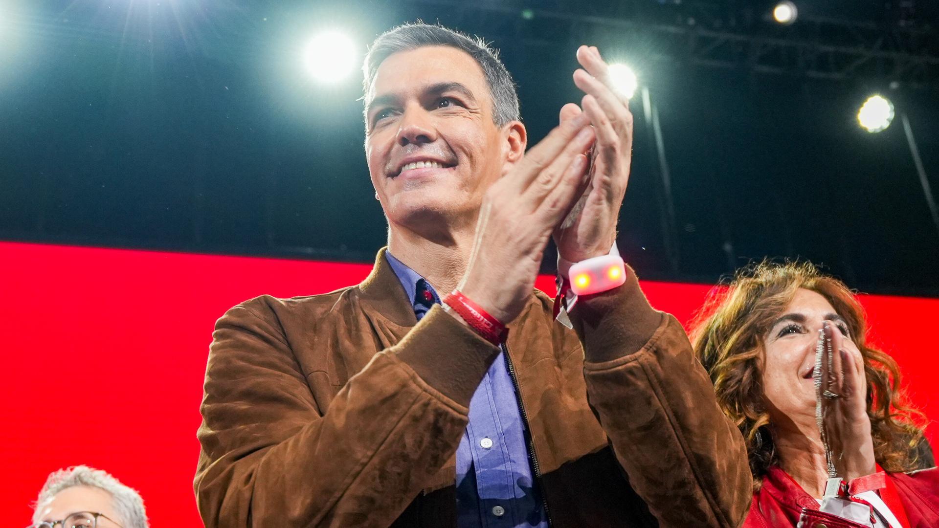El presidente del Gobierno, Pedro Sánchez, durante la clausura del 41º Congreso Federal del PSOE