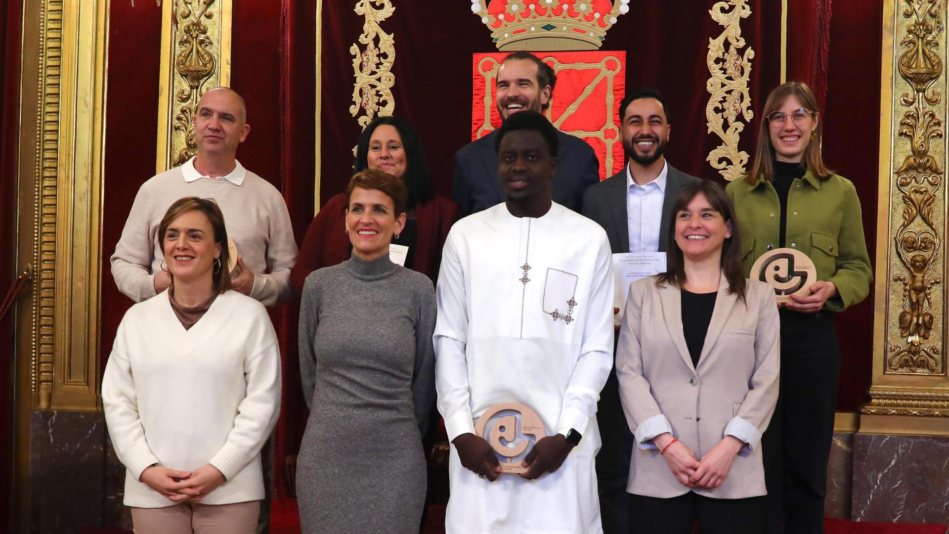 Galardones de Juventud 2024, entregados en el Palacio de Navarra por María Chivite y Begoña Alfaro