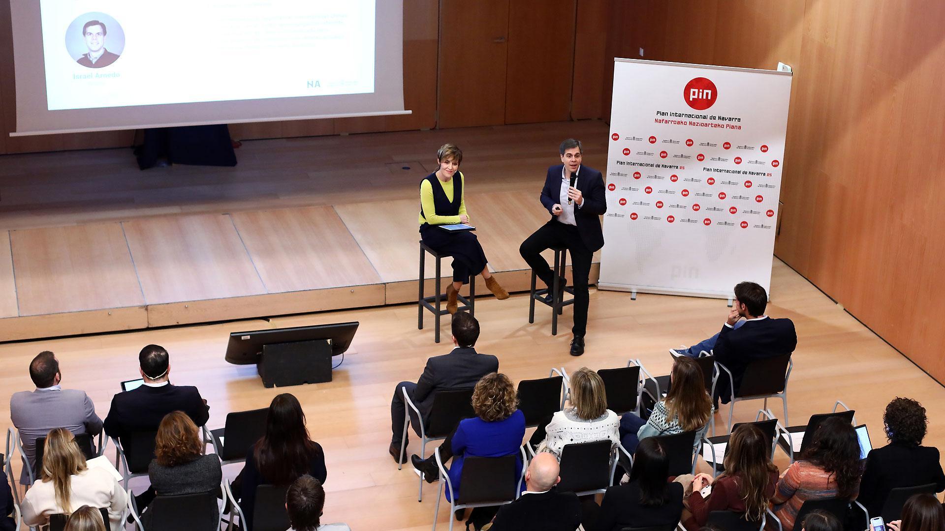 Un momento de la presentación del Plan Internacional 5