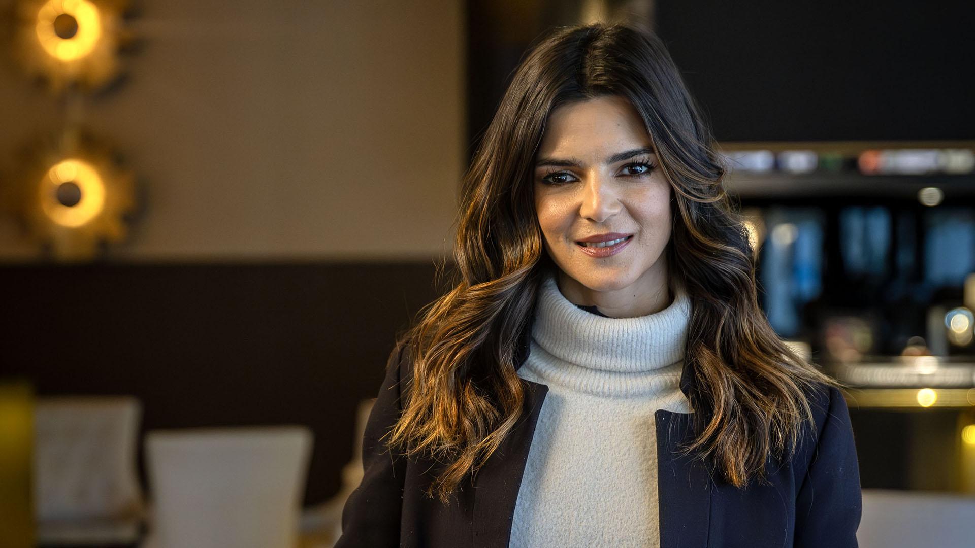 Clara Lago, retratada este viernes en Pamplona