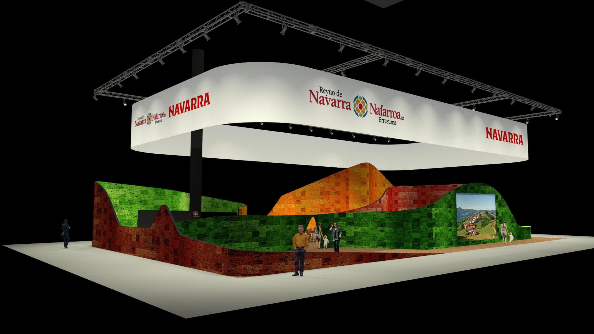 Recreación del stand de Navarra en FITUR 2025